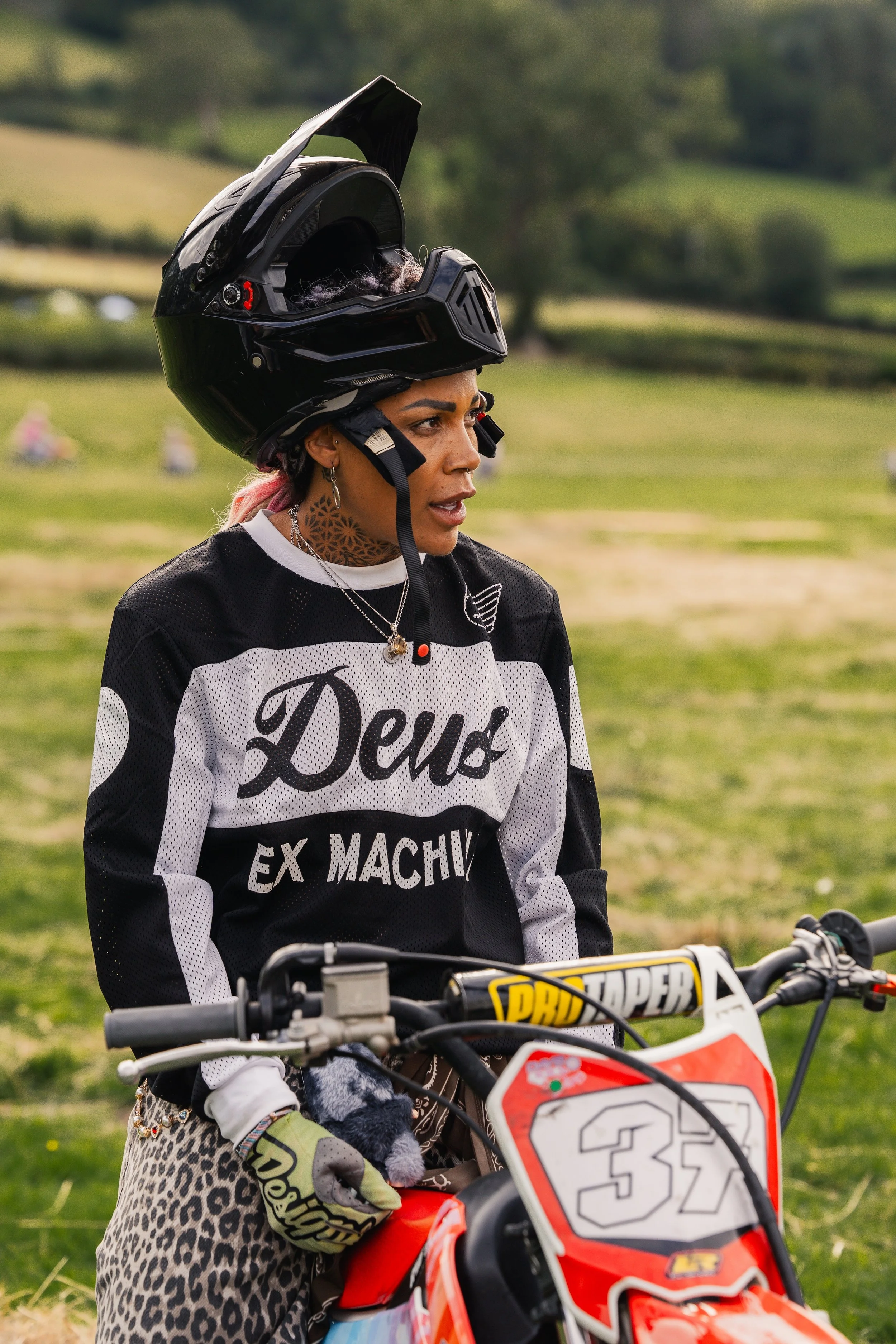 Shanaze Reade - 9 x BMX & Track World Champion - trying motorcycles for first time by Heather Wood.jpg