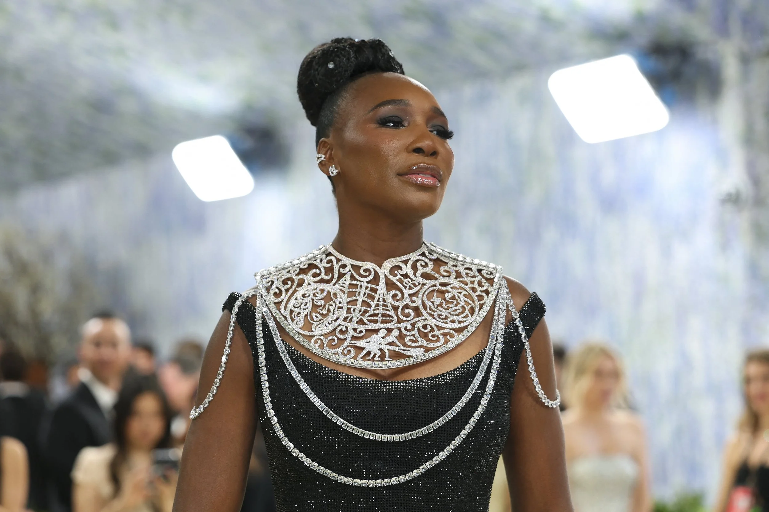 Venus Williams at 2026 Met Gala, wearing a custom Swarovski piece — 