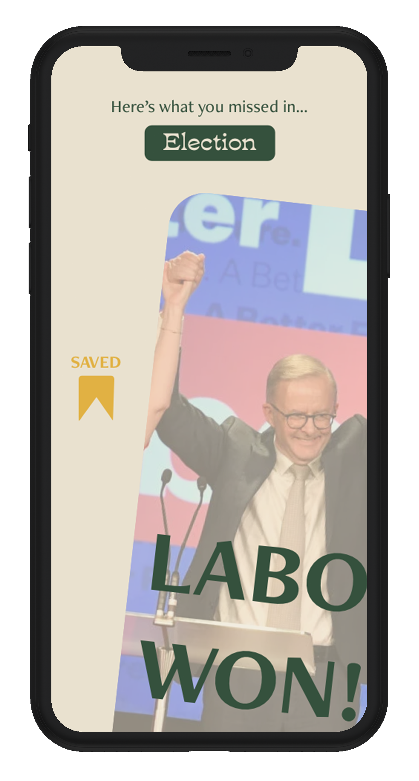 Task: Saved News