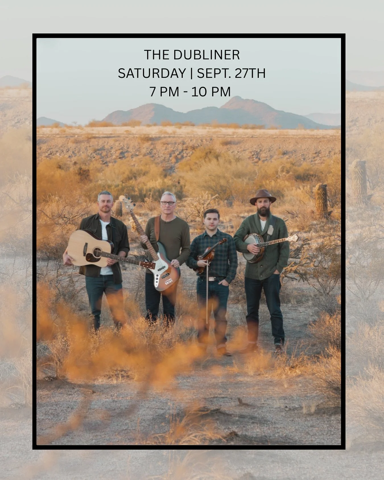 We&rsquo;re playing a full set @thedublineririshpub this Saturday. Music kicks off at 7pm. Bring your people, spread the word, and come support your local music scene. See you Saturday.