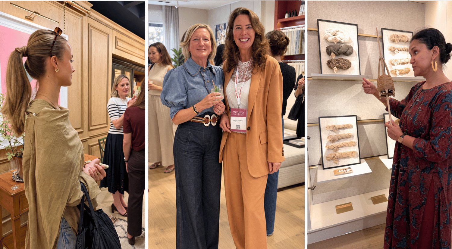 Designers, makers and industry guests at FOCUS/26, including showroom events and creative demonstrations.