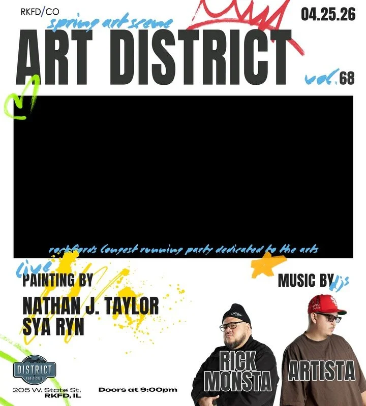 𝐀𝐑𝐓 𝐃𝐈𝐒𝐓𝐑𝐈𝐂𝐓 &trade;️ | Vol. 68 | 𝓢𝓹𝓻𝓲𝓷𝓰 𝓐𝓻𝓽 𝓢𝓬𝓮𝓷𝓮 | Join us for the original party  dedicated to the Arts with Live painting by @nathanjtaylor &amp; @sya.makes.art | Music curated by @djrickmonsta &amp; @artistamindset | ART