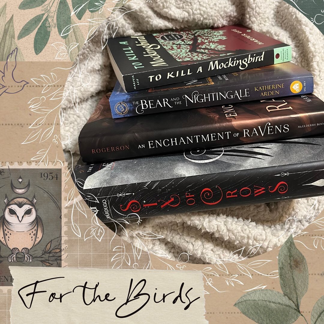 ~ dear diary 📝

There are some interesting trends when it comes to books 🦅
.
.
How many books can you name that have bird in the title? For me, it&rsquo;s actually quite a few which inspired me to share this stack. It&rsquo;s a trend I&rsquo;ve not