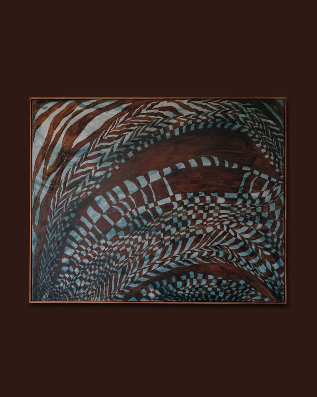 SYNTHESIS | For Melbourne Design Week, I&rsquo;ve created a new painting and scent titled &lsquo;Shield&rsquo; handcrafted by @nunchi_oils in collaboration with Ruby Shields @_studio.shields for the immersive exhibition Synthesis at Abbotsford Conven