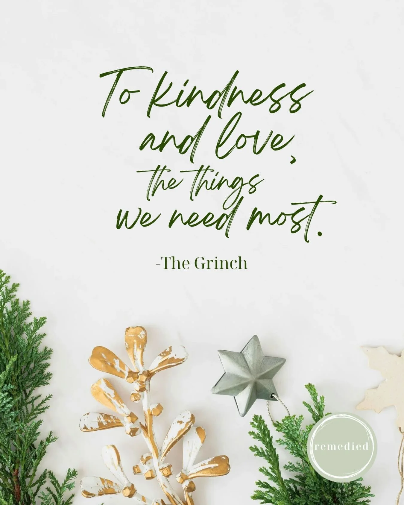 Christmas can be beautiful and tricky; joyful and heavy; exciting and overwhelming; social and lonely.

So as the excitement grows and the pressure builds, I invite you to pause, and lean into kindness and love - for yourself and others.

Because tha