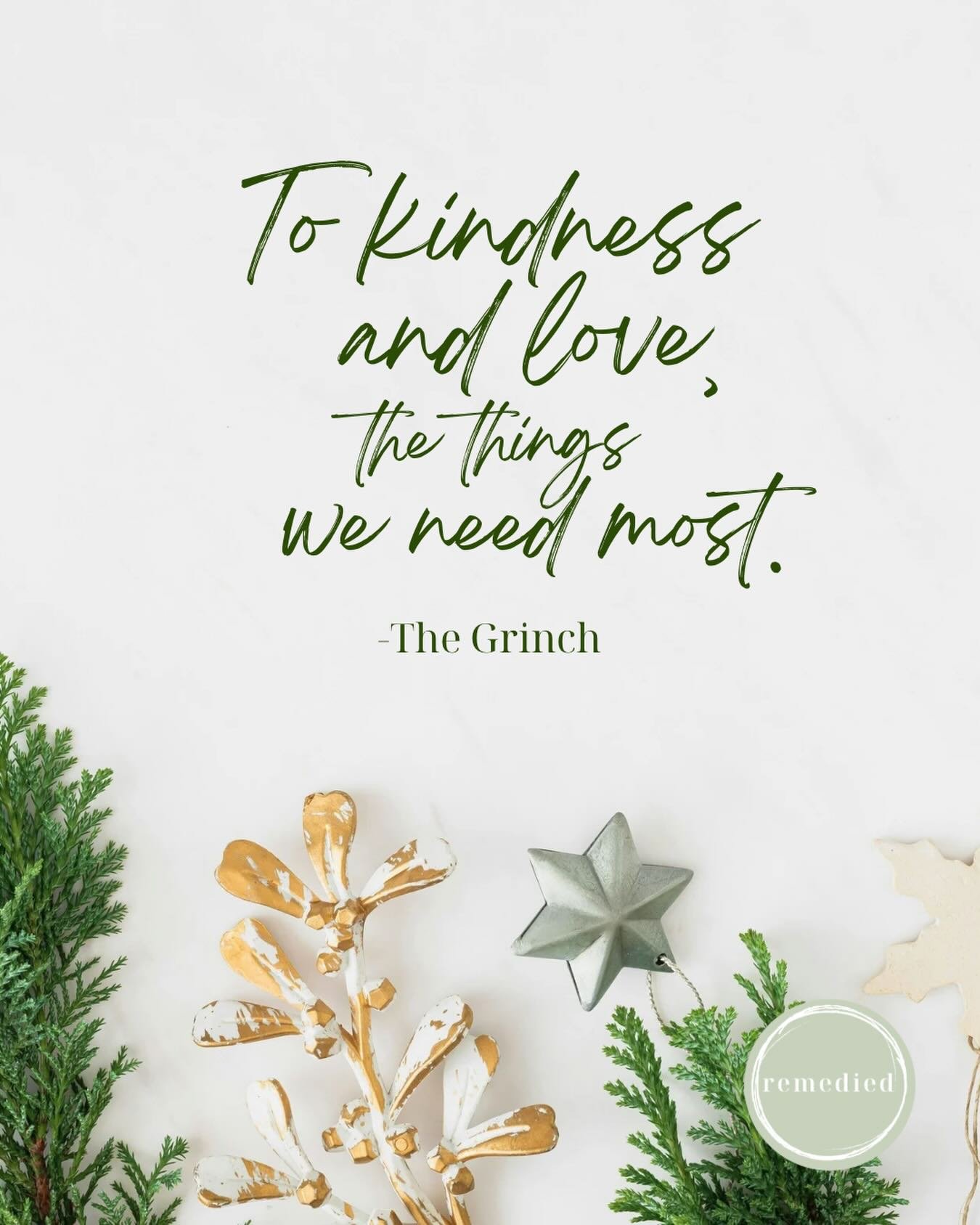 Christmas can be beautiful and tricky; joyful and heavy; exciting and overwhelming; social and lonely.

So as the excitement grows and the pressure builds, I invite you to pause, and lean into kindness and love - for yourself and others.

Because tha