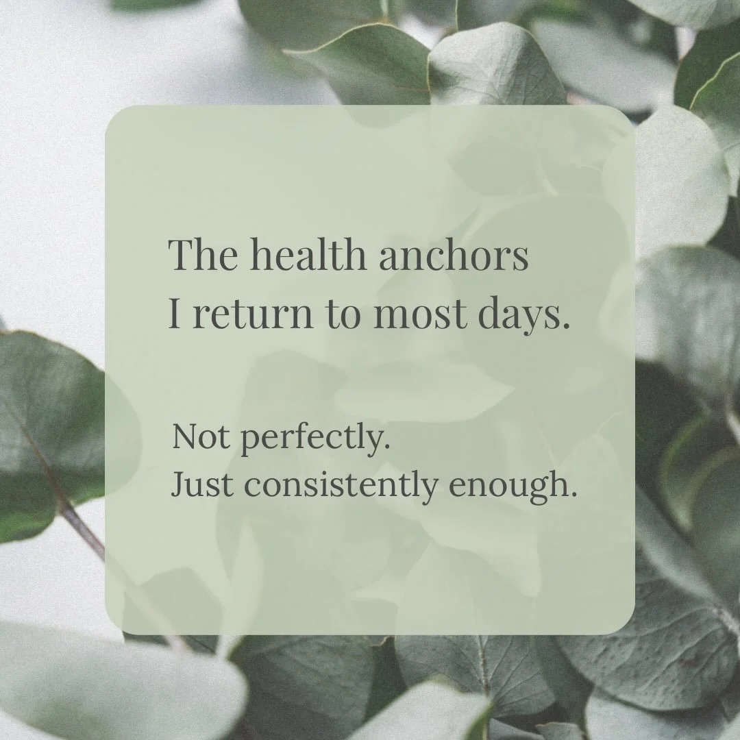 I don&rsquo;t have a perfect wellbeing routine.

But I do have a few anchors I return to when life feels busy or overwhelming.

They&rsquo;re simple things &mdash; eating regularly, getting outside, moving my body, resting when I can.

These aren&rsq