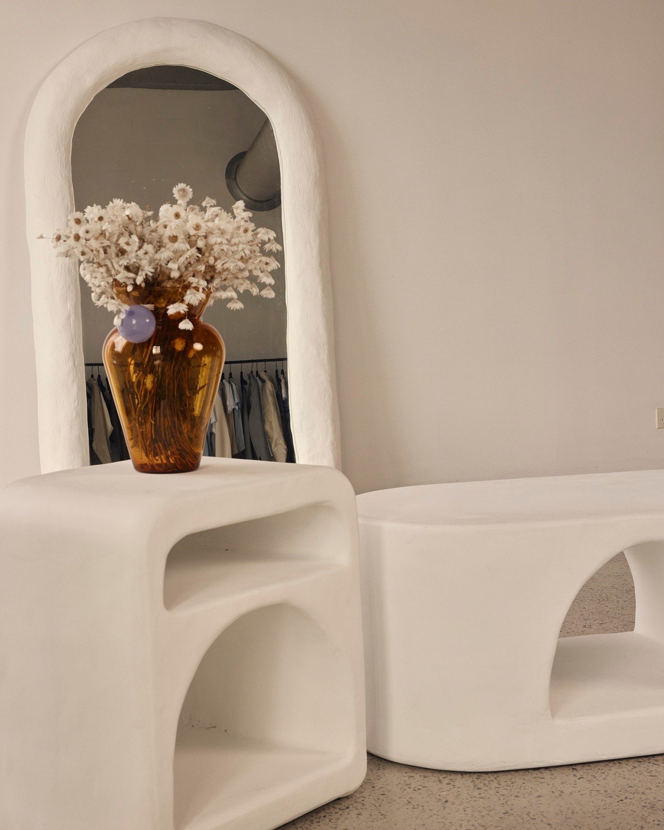 They&rsquo;re better together - Email us for a bundle deal! 

#grc #grccement #concretetable #bespokefurniture #sculpturalfurniture