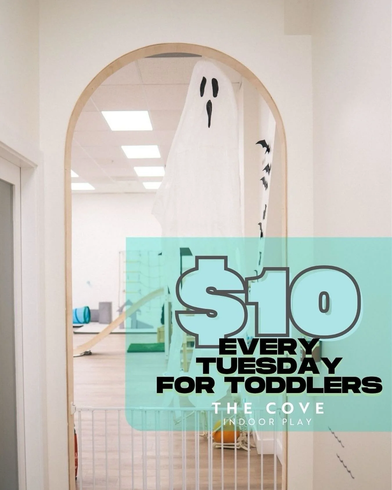 Toddler Tuesday is just $10 per child. 
Safe, clean, sensory-friendly fun for your little pumpkins 👻🎃🧛&zwj;♀️
Costumes welcome, smiles required.
See you Tuesday! 🖤