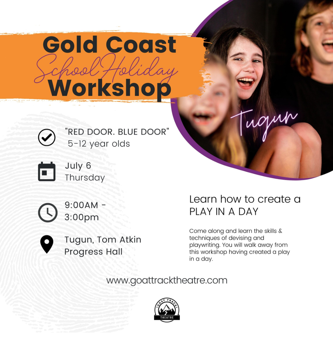 Red Door, Blue Door | GTT School Holiday Workshop