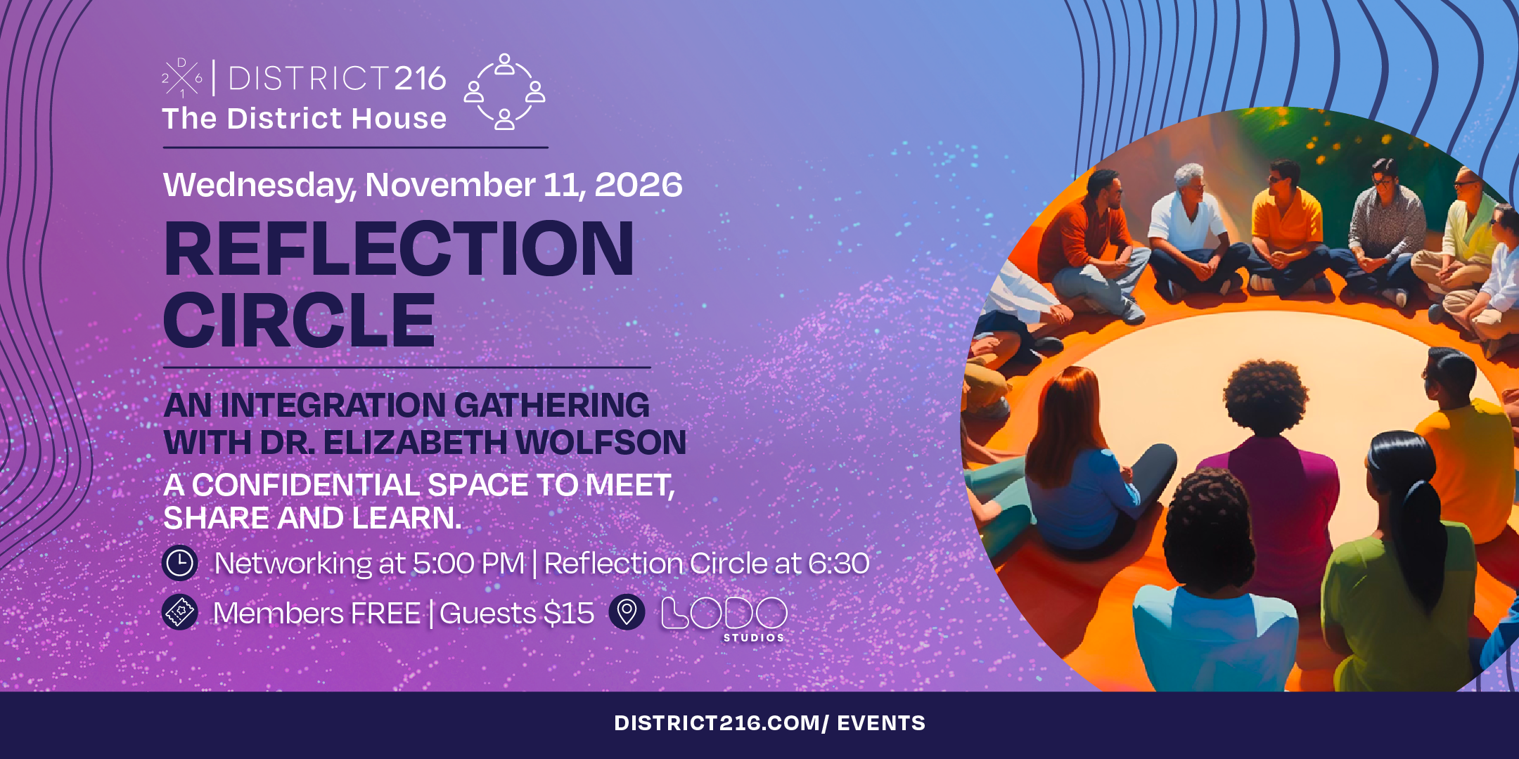 November 11, 2026 - The District House: Reflection Circle with Dr. Elizabeth Wolfson