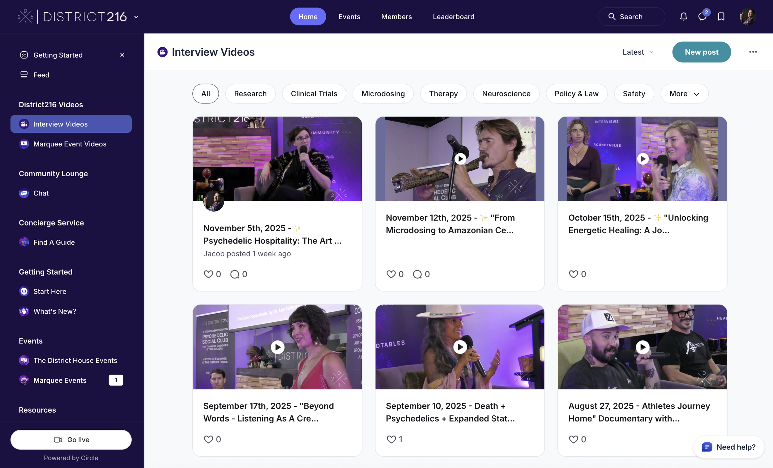✨ District216 Has a New Digital Home — We’re Now Live on Circle! 💜