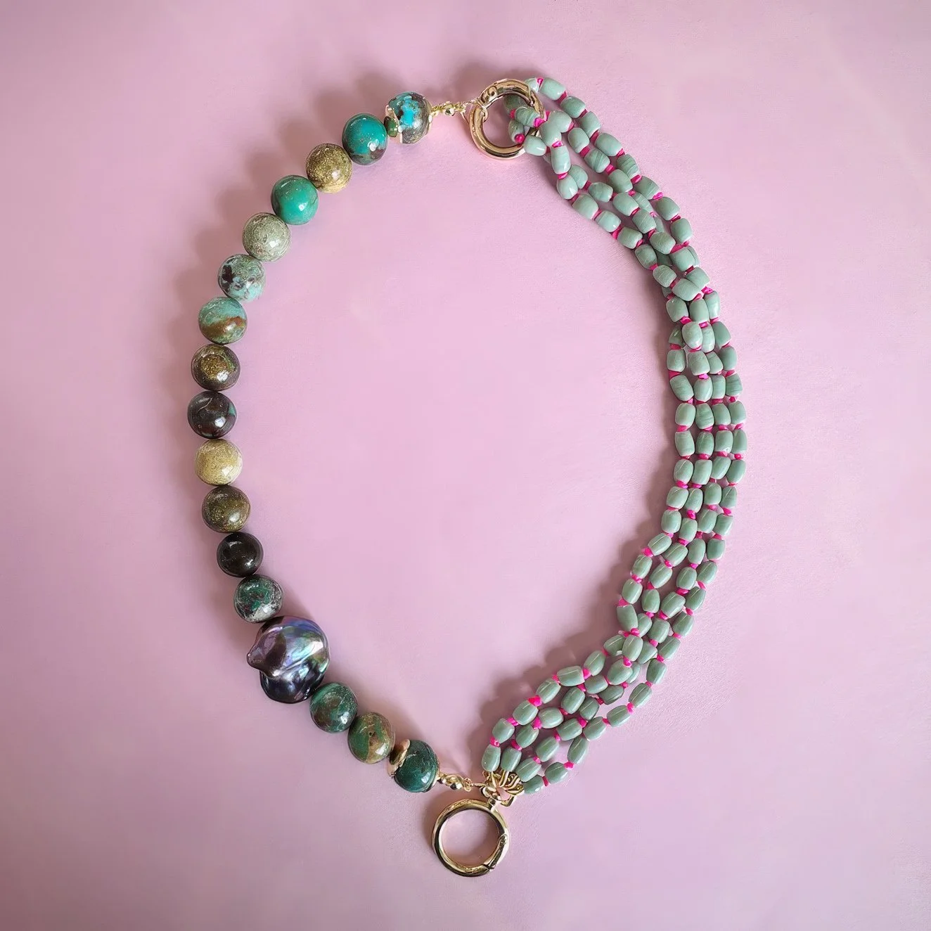 Turquoise Multi-Strand Necklace