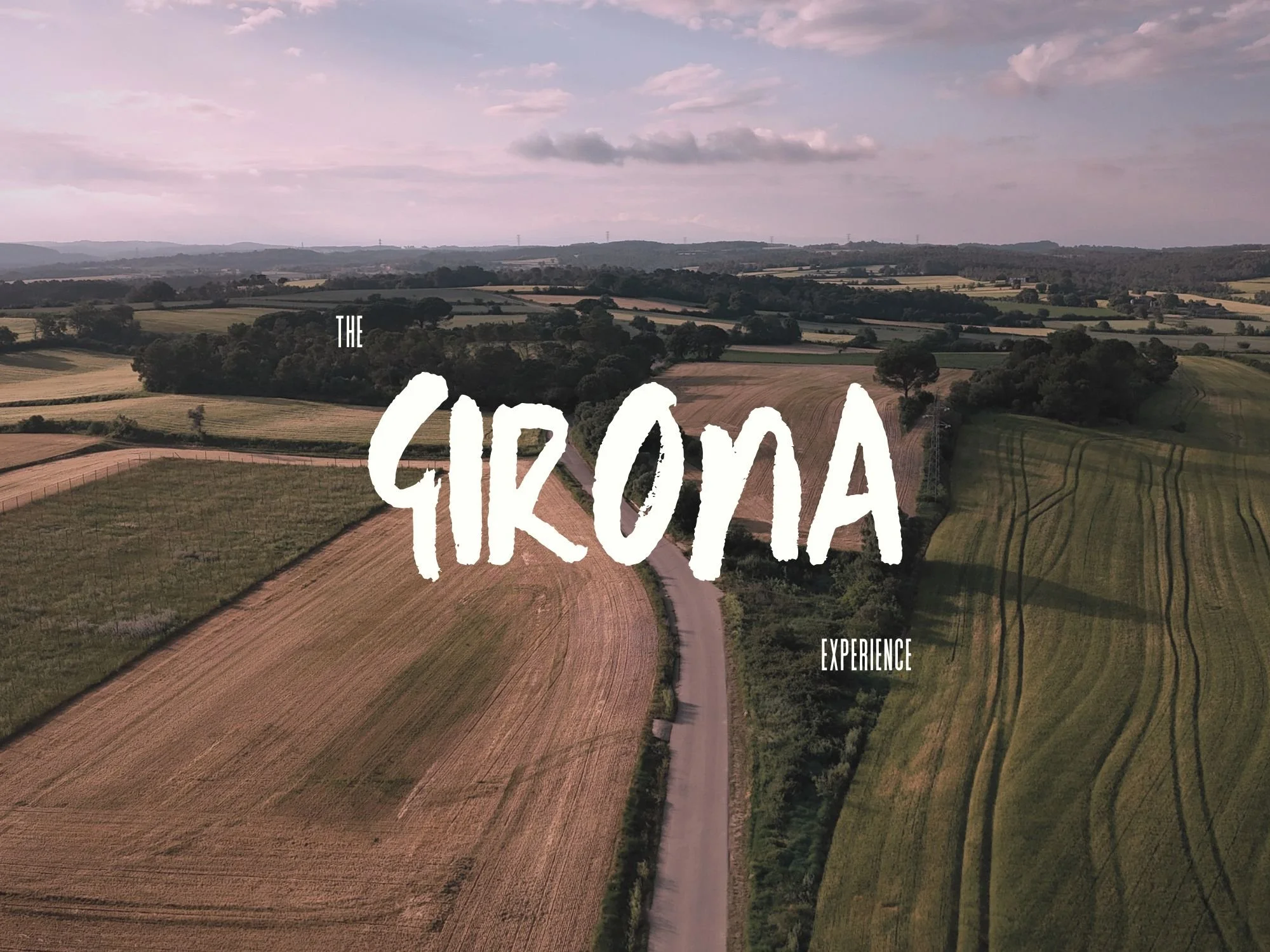 A photo of a gravel cycling landscape in Girona