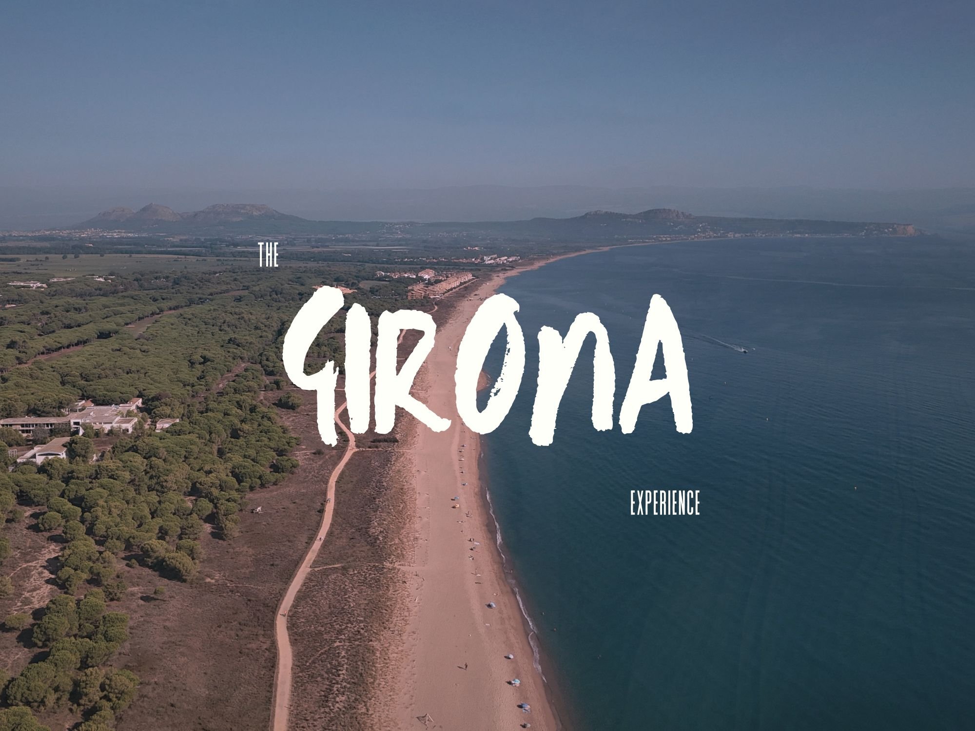 A photo of a gravel cycling landscape in Girona