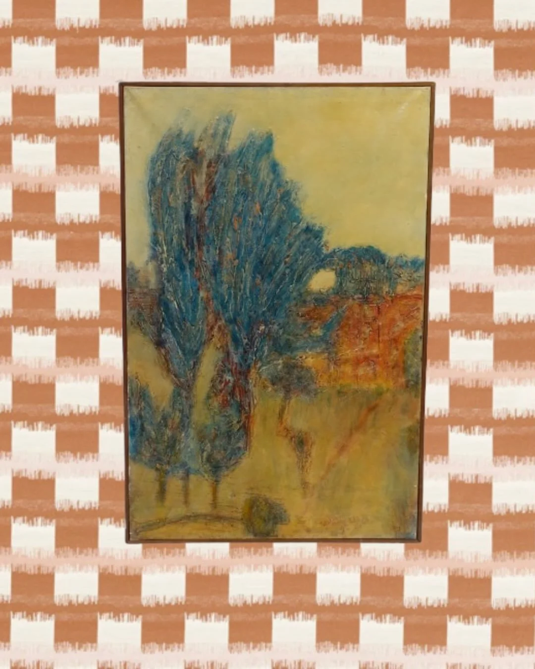 Peinture de l&rsquo;artiste Louis Bonnet connu sous le pseudonyme LD Bj&ouml;rn. 
Huile sur toile aux textures profondes et &agrave; la palette vibrante, o&ugrave; le paysage se dissout dans la mati&egrave;re.
Un travail pictural puissant, &agrave; l