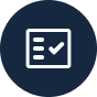 Icon: Verifiable Recommendations: Symbol for documented, reliable decision-making criteria at material.one