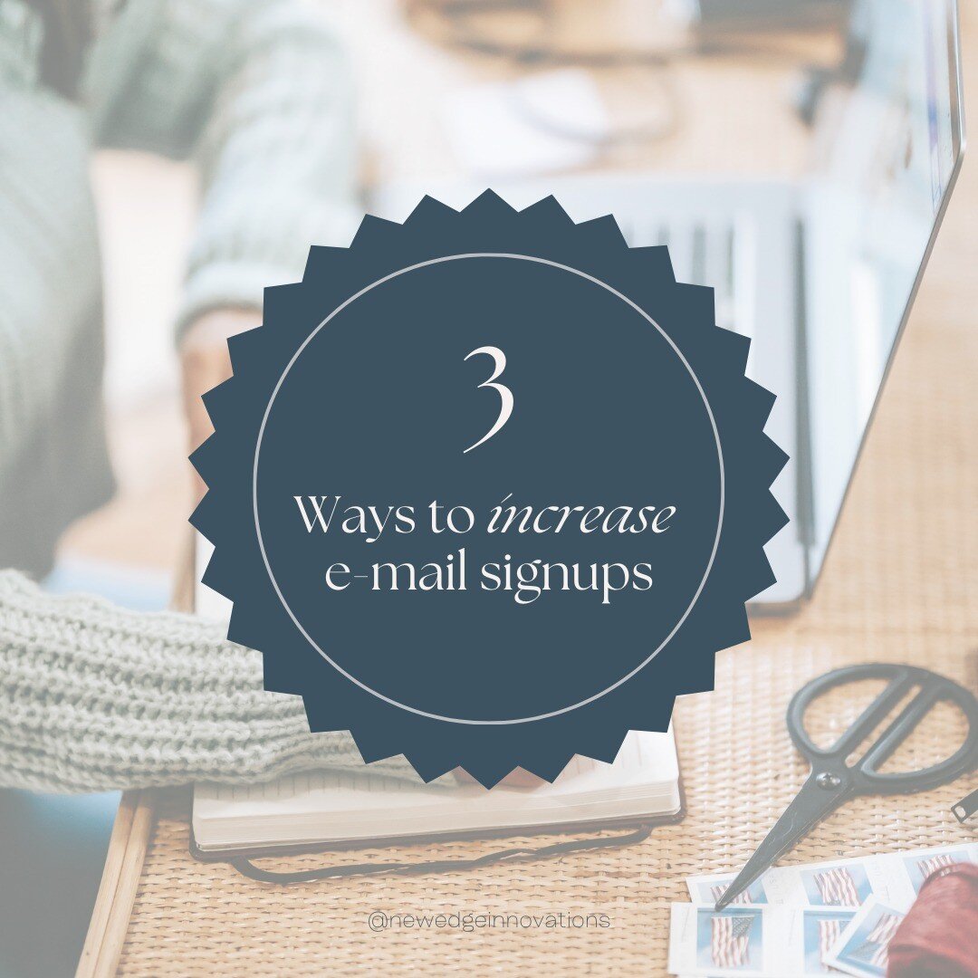 Email lists are a great way to provide value to your audience.

See the article in my bio for more details!