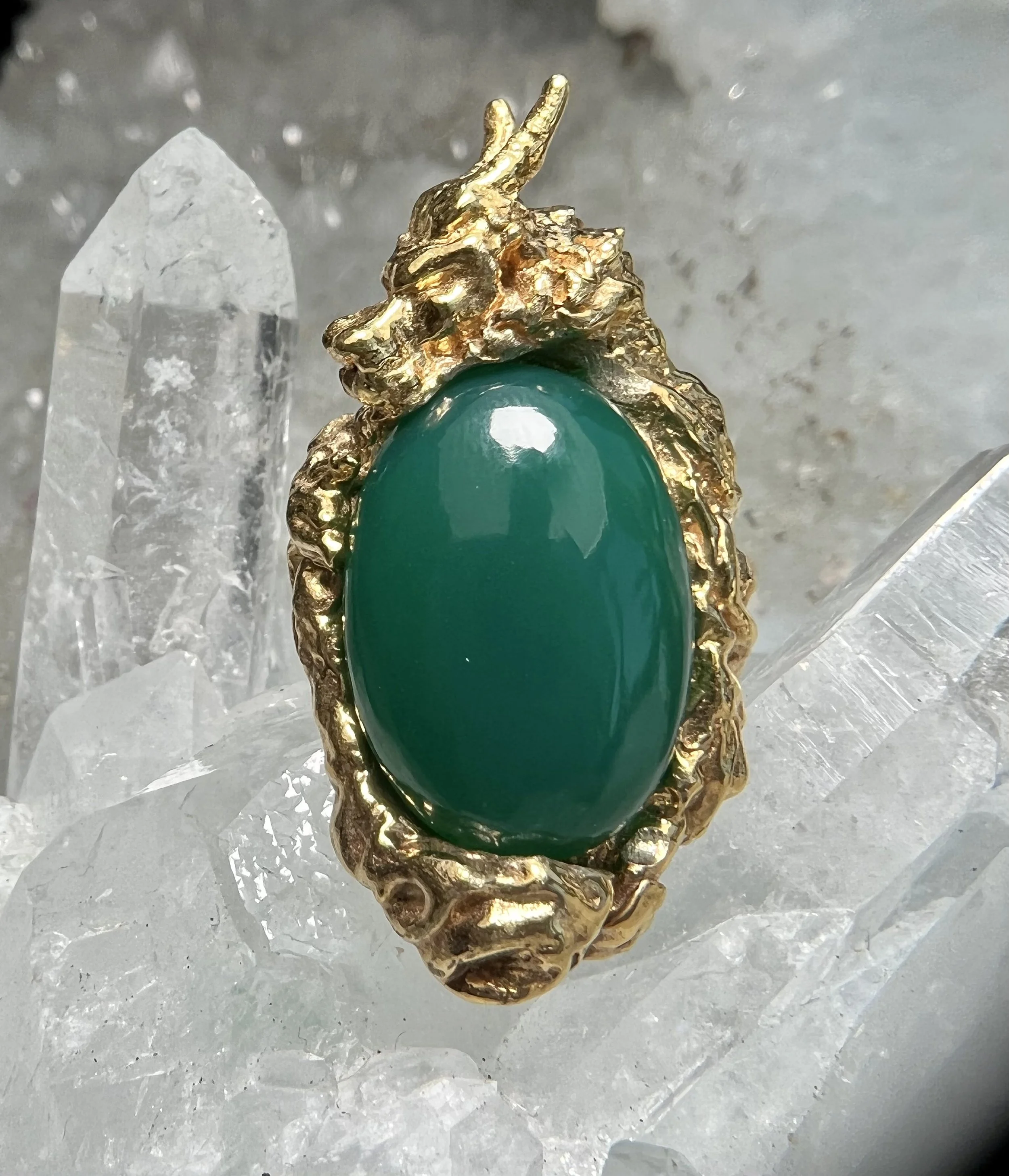 commissioned jade dragon ring created for leading character in Netflix's Brothers Sun by costume designer Vera Chow