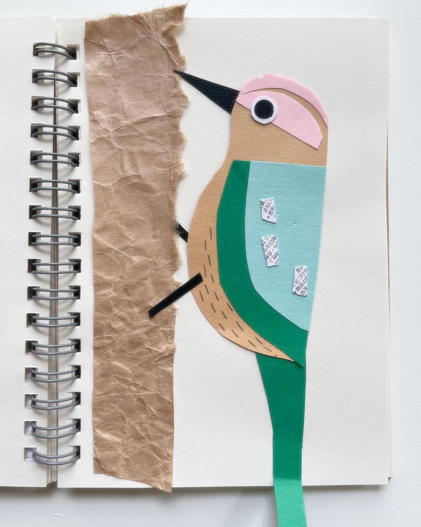 Japan. Sketchbook edition #2. Birds.

These birds were made from coloured paper I purchased in a 100 yen store in Tokyo.  Plus a paper bag from a bookshop and packaging from a set of cute Miffy chopsticks (which I couldn&rsquo;t resist!)

And a rando