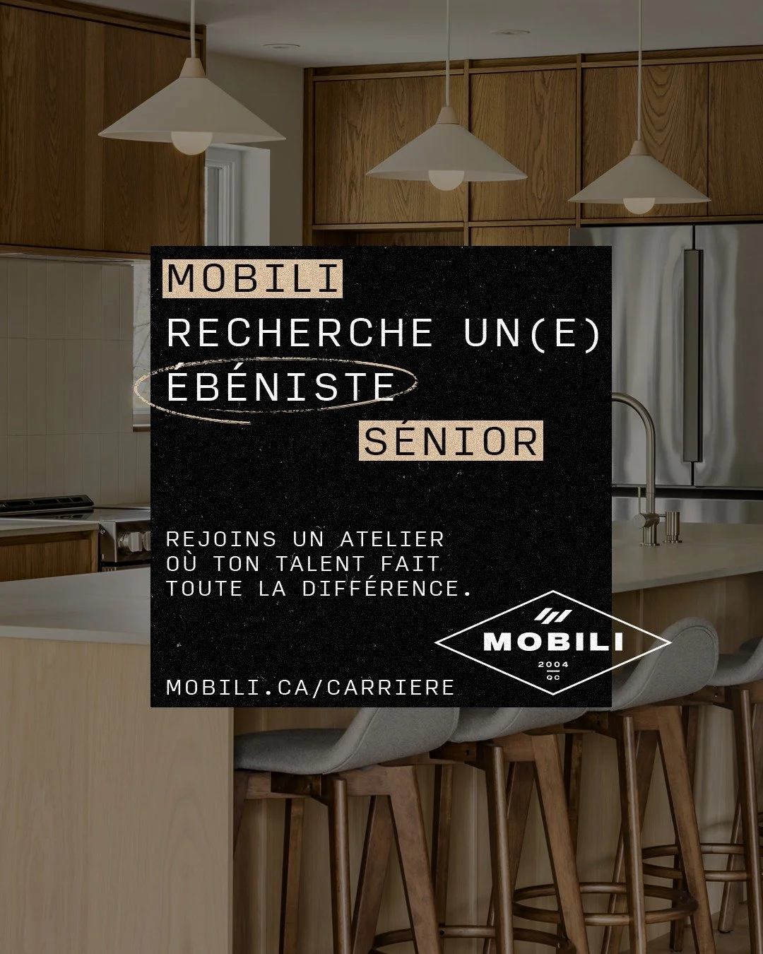 🛠 Mobili est &agrave; la recherche d&rsquo;un&middot;e &eacute;b&eacute;niste senior ! 🛠

Tu as une solide exp&eacute;rience en &eacute;b&eacute;nisterie, un esprit cr&eacute;atif et tu souhaites &eacute;voluer dans un atelier o&ugrave; ton experti