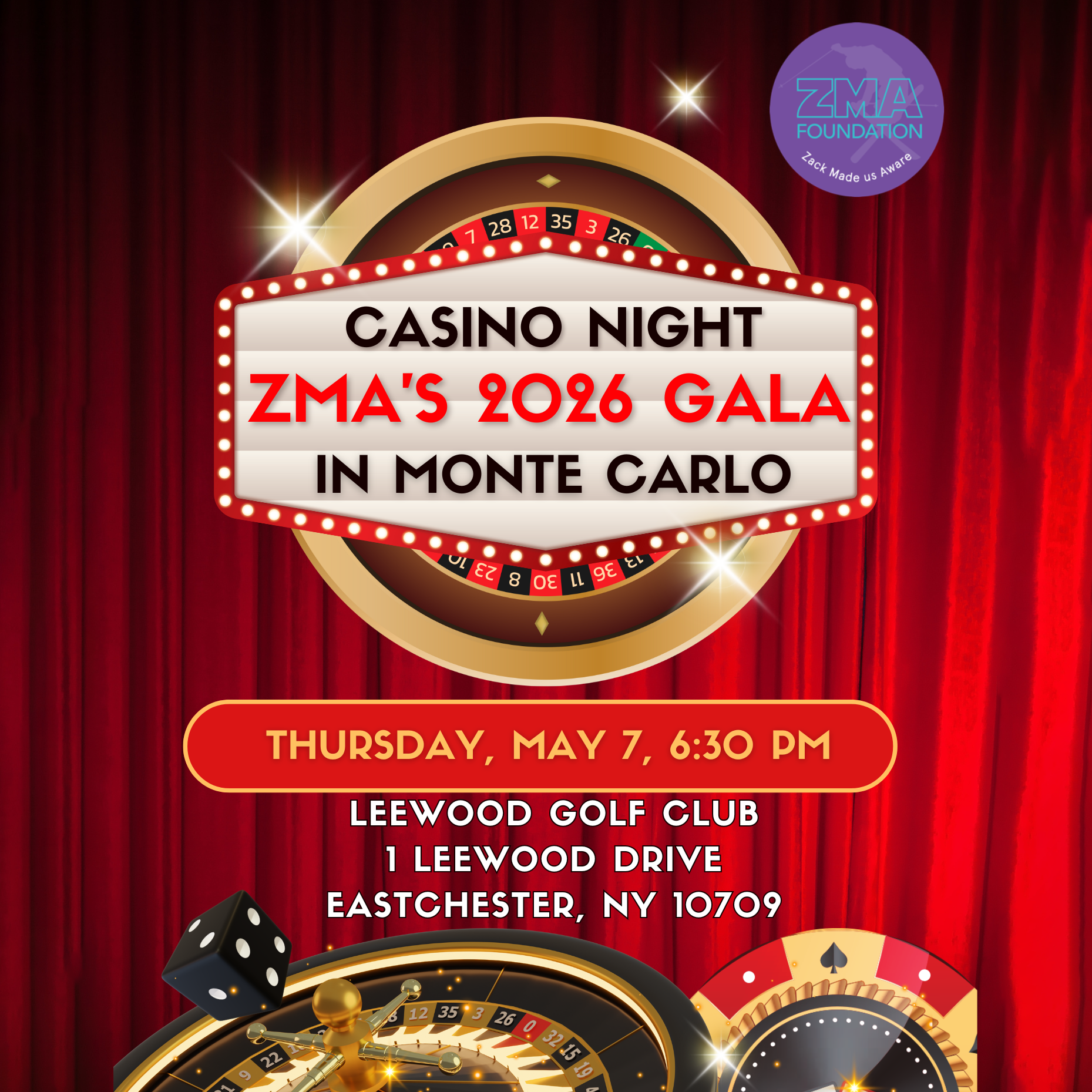2026 ZMA Fundraiser - Casino Night in Monte Carlo