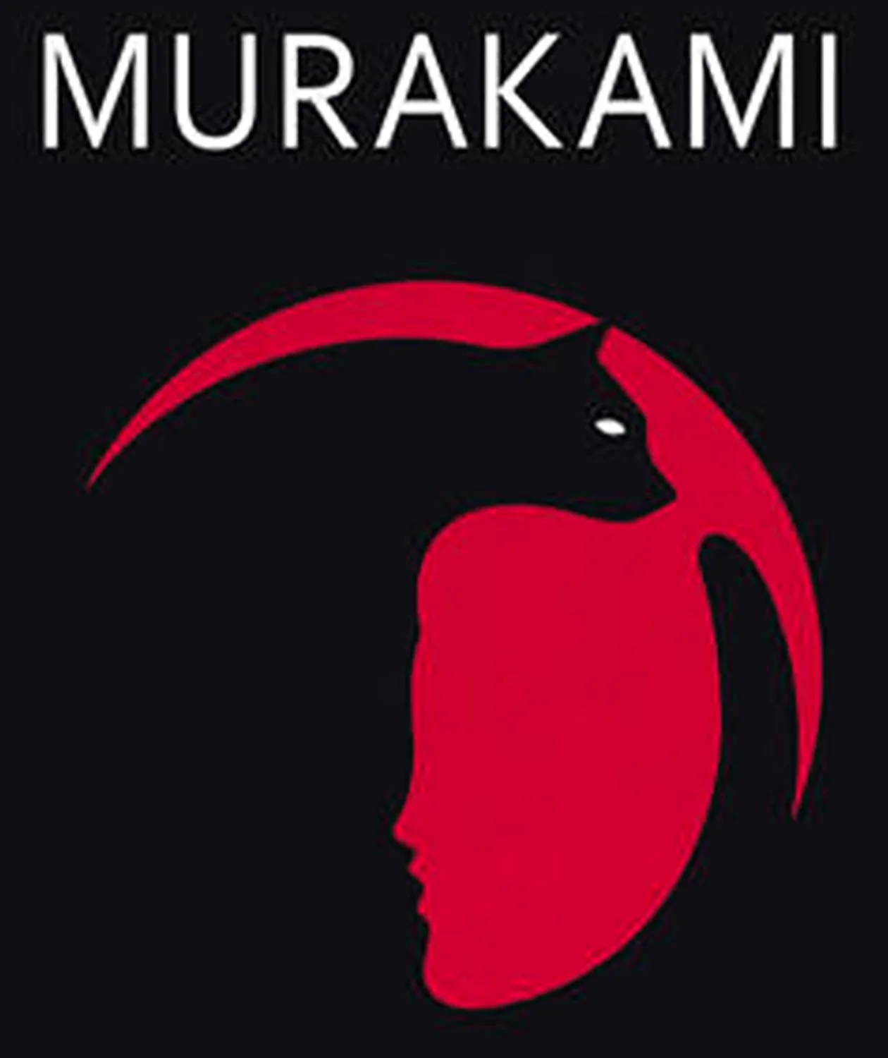 Black and red book cover showing a sun and a cat of the book Kafka on the shore