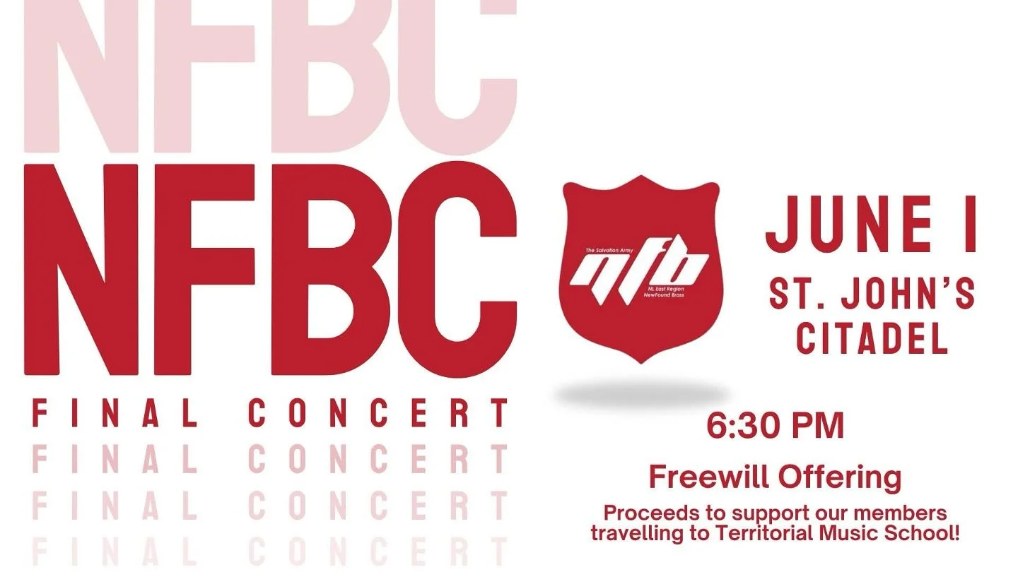 Join us on June 1 at 6:30 PM for NewFound Brass &amp; Chorus&rsquo; final concert of the season! We&rsquo;ll be playing and singing arrangements of older hymns, contemporary worship songs, and even music from one of the most popular movies to hit the