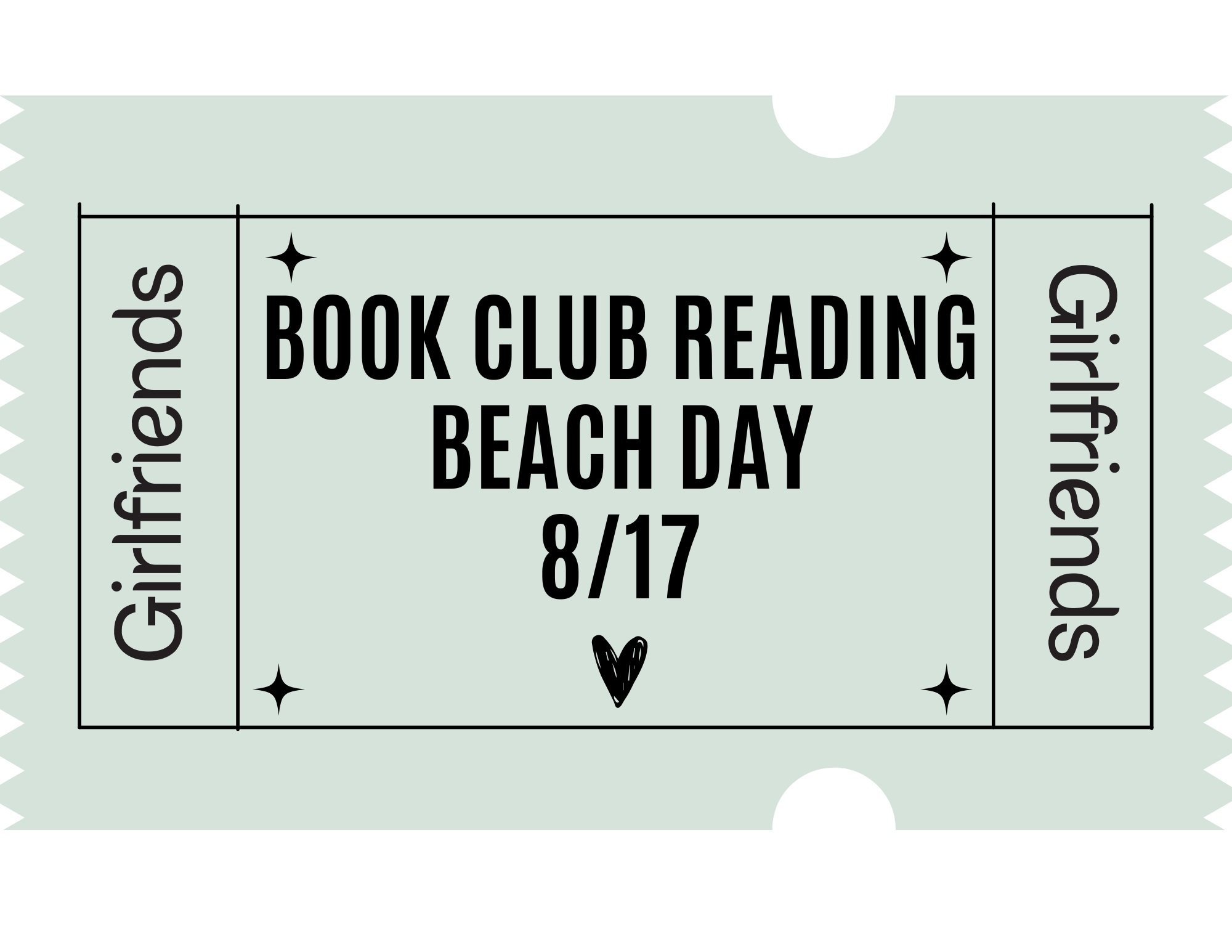 Book Club Reading Beach Day