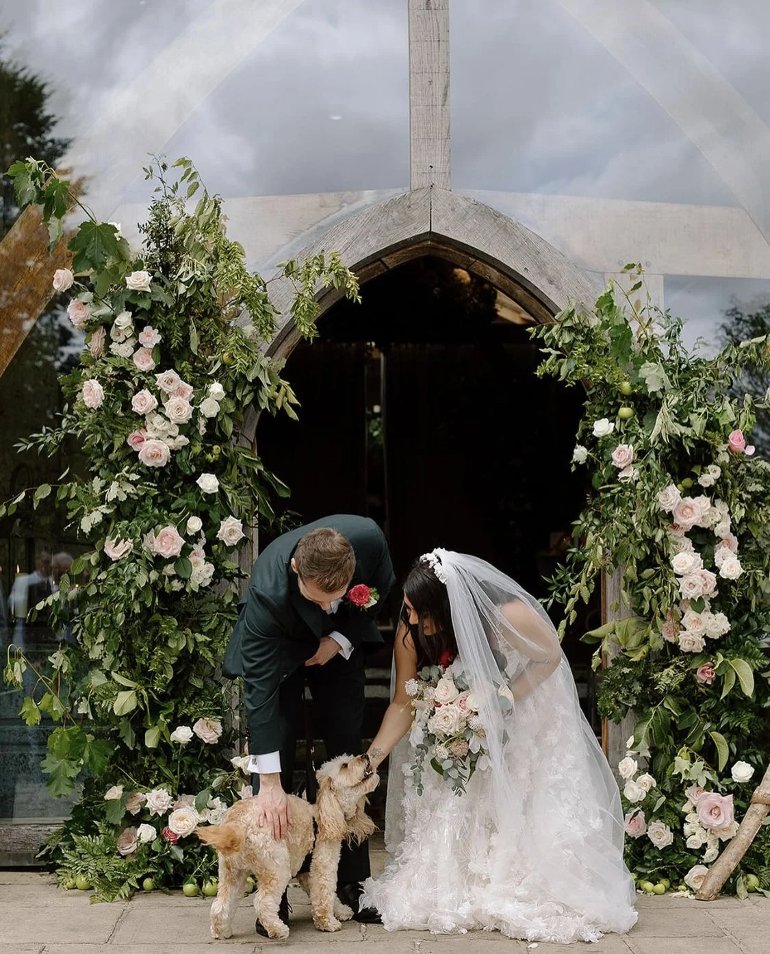 Foxgloves and Roses wedding florist