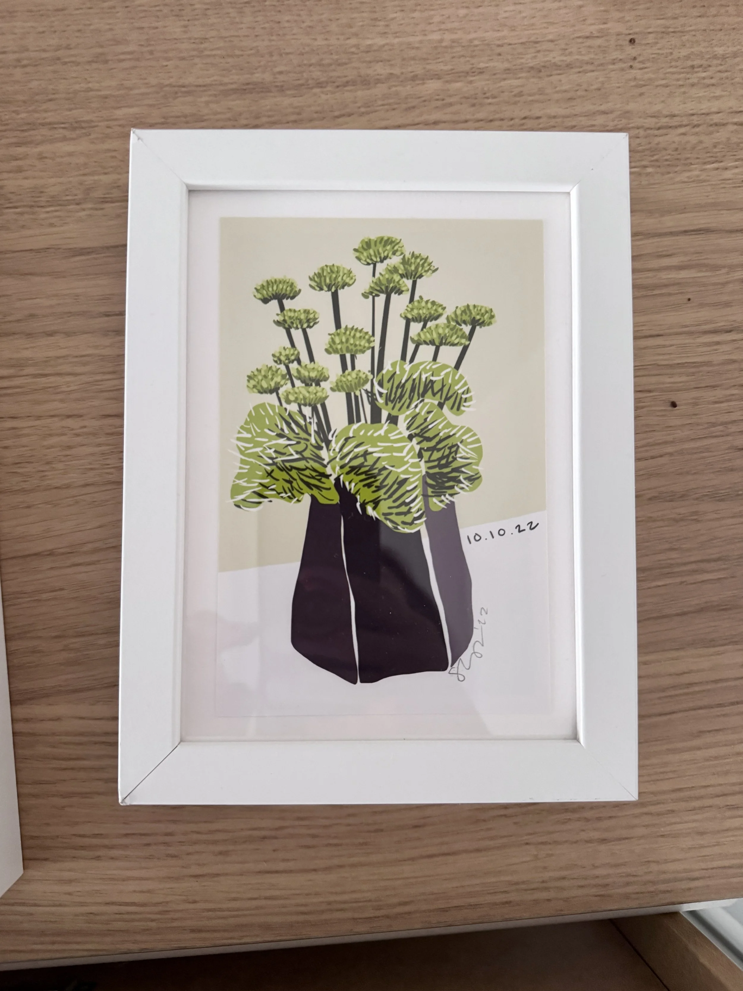 8x10” frame with limited edition glclēe print $90, Now$45