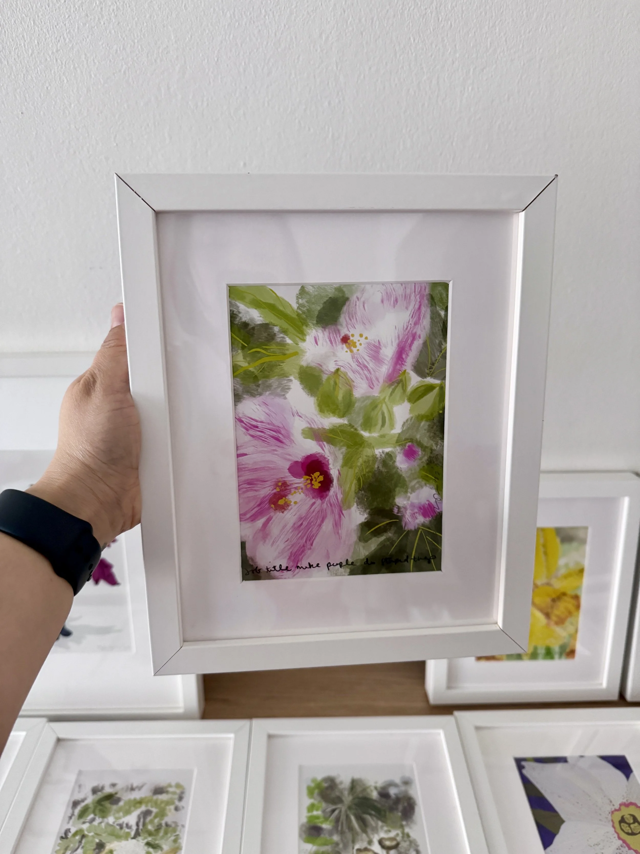8x10” frame with limited edition glclēe print $90, Now$45