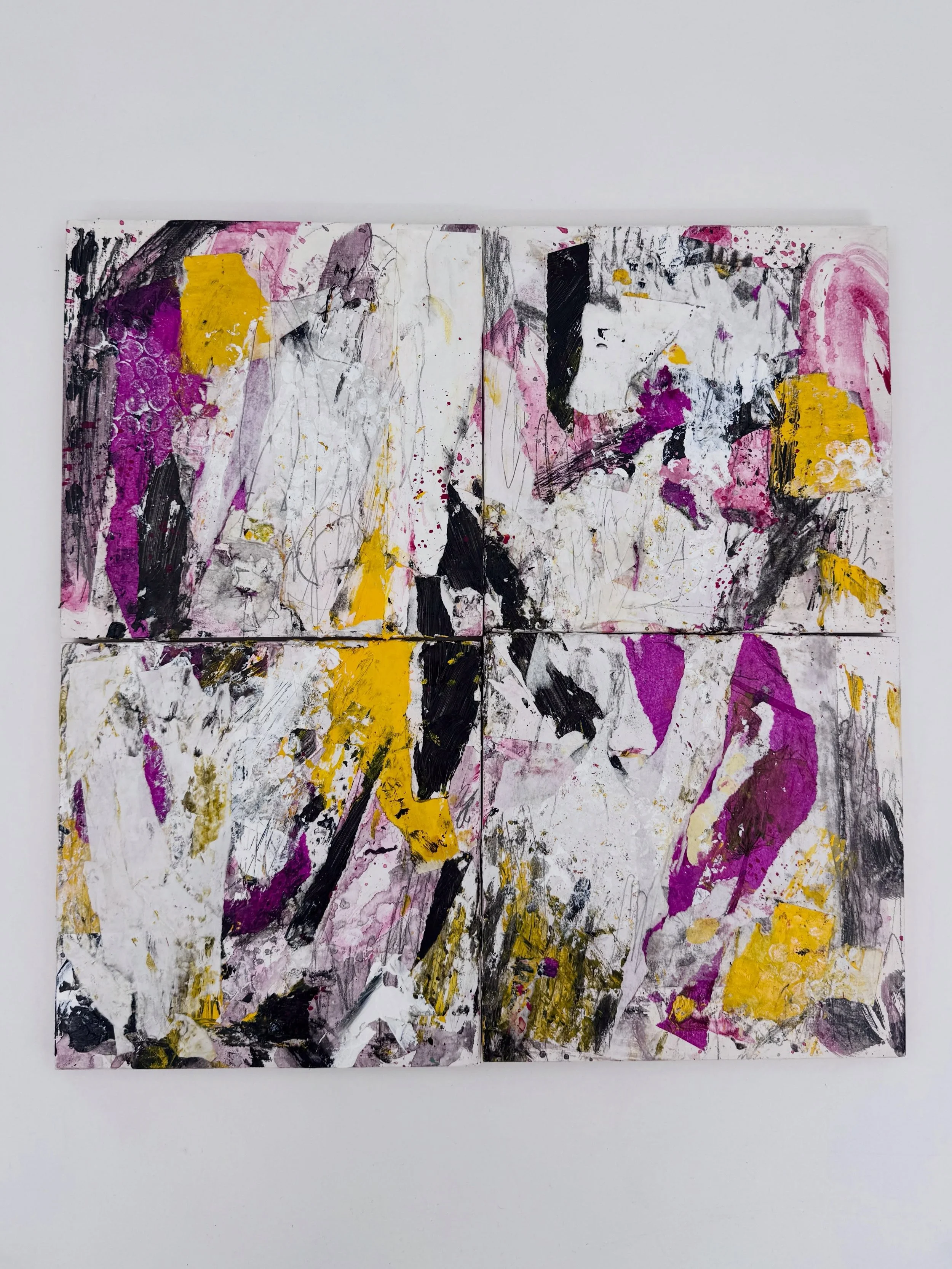 A new beginning&hellip; 
Mixed media on wood panels 20x20&rdquo;

#abstract #abstractpainting #mixmediapainting  #contemporaryart