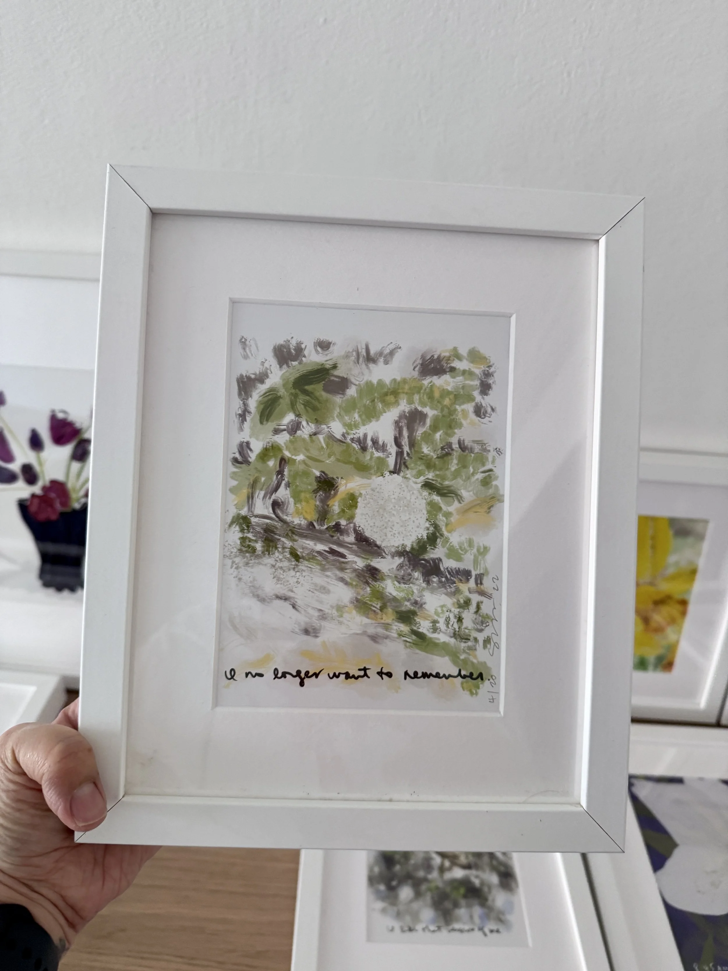 8x10” frame with limited edition glclēe print $90, Now$45