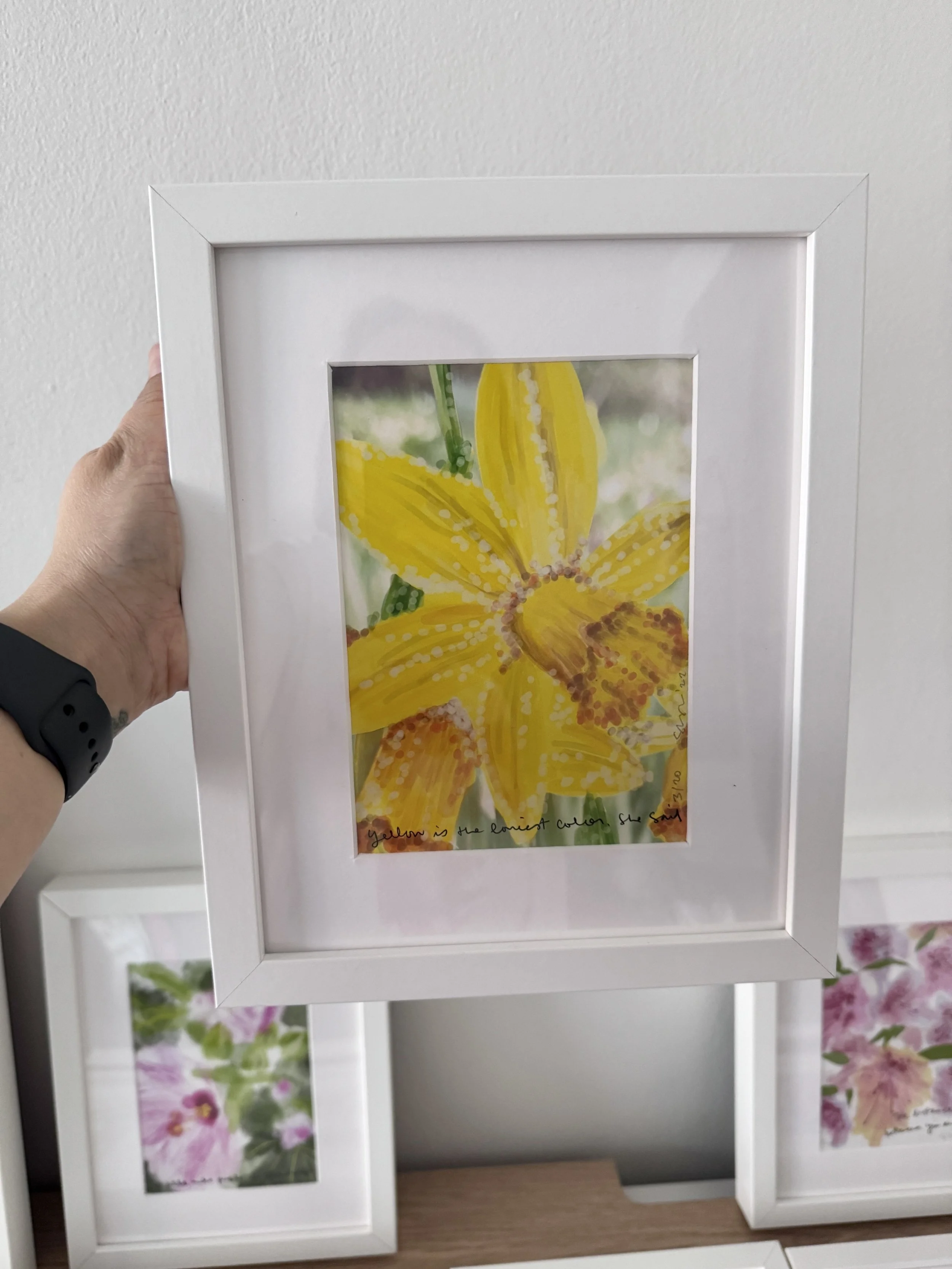 8x10” frame with limited edition glclēe print $90, Now$45