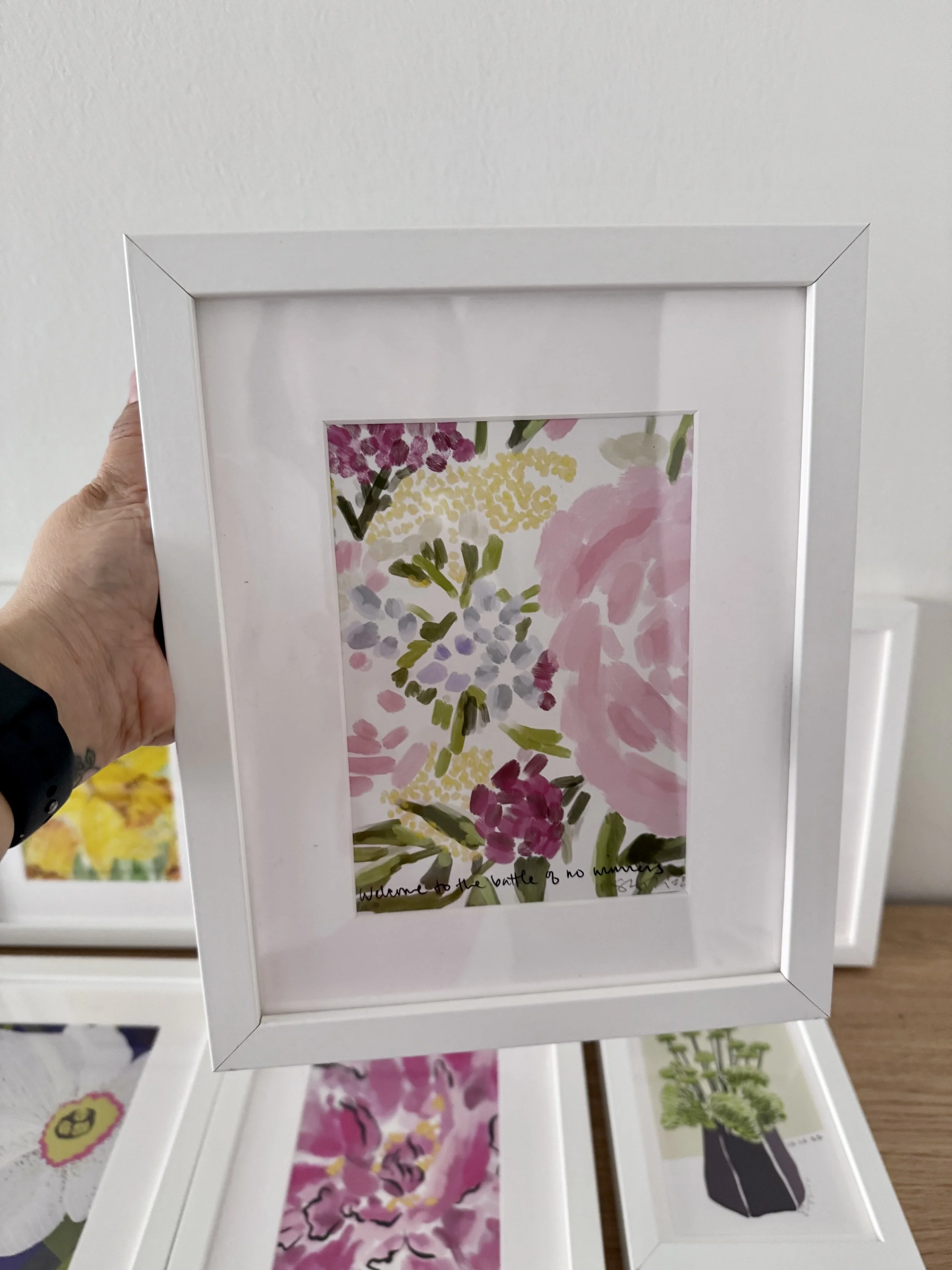 8x10” frame with limited edition glclēe print $90, Now$45