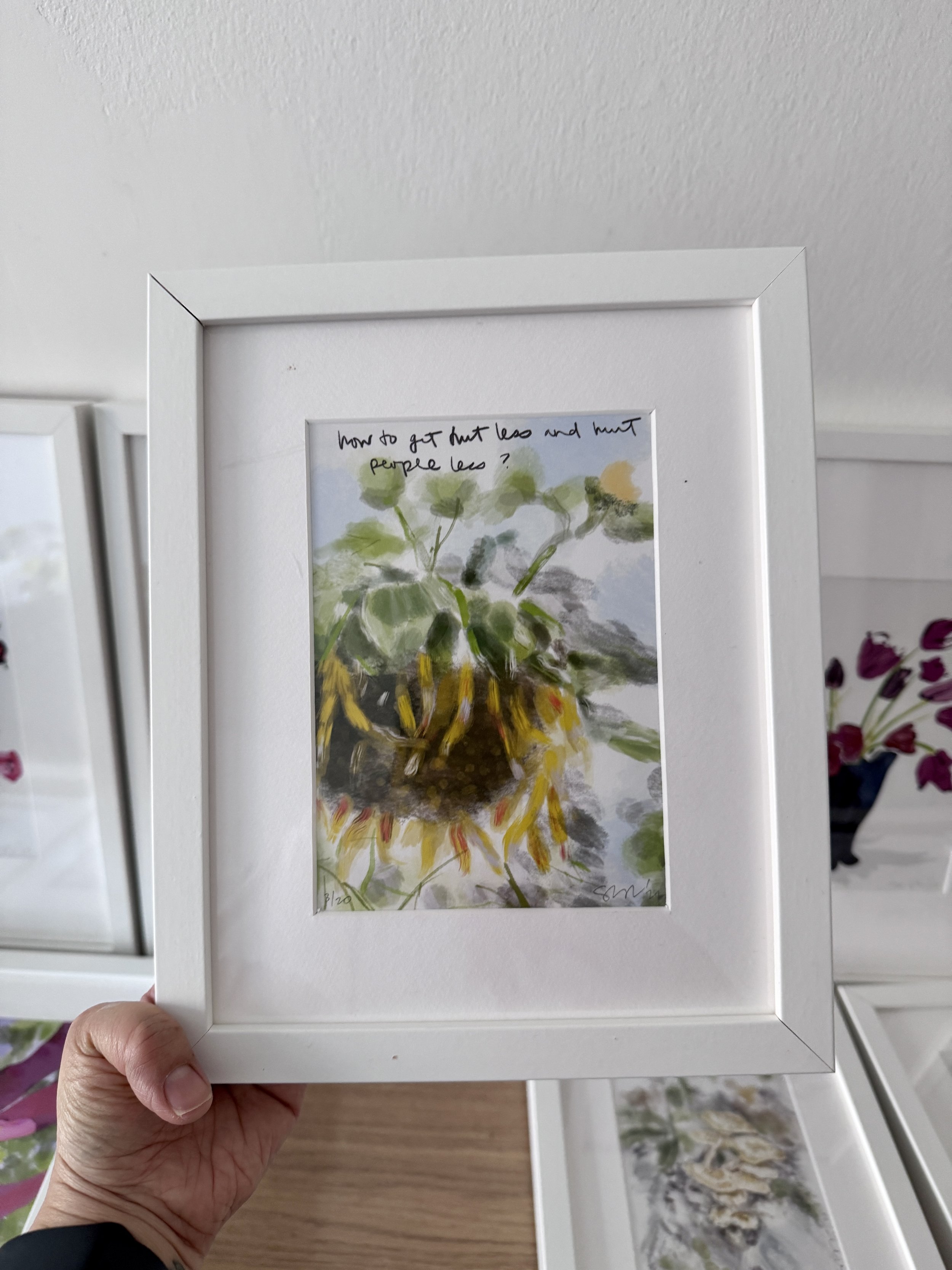 8x10” frame with limited edition glclēe print $90, Now$45