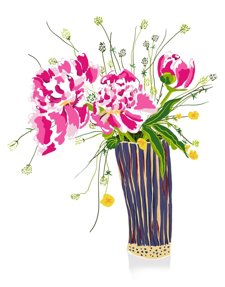 Paradise-- My Vases Series