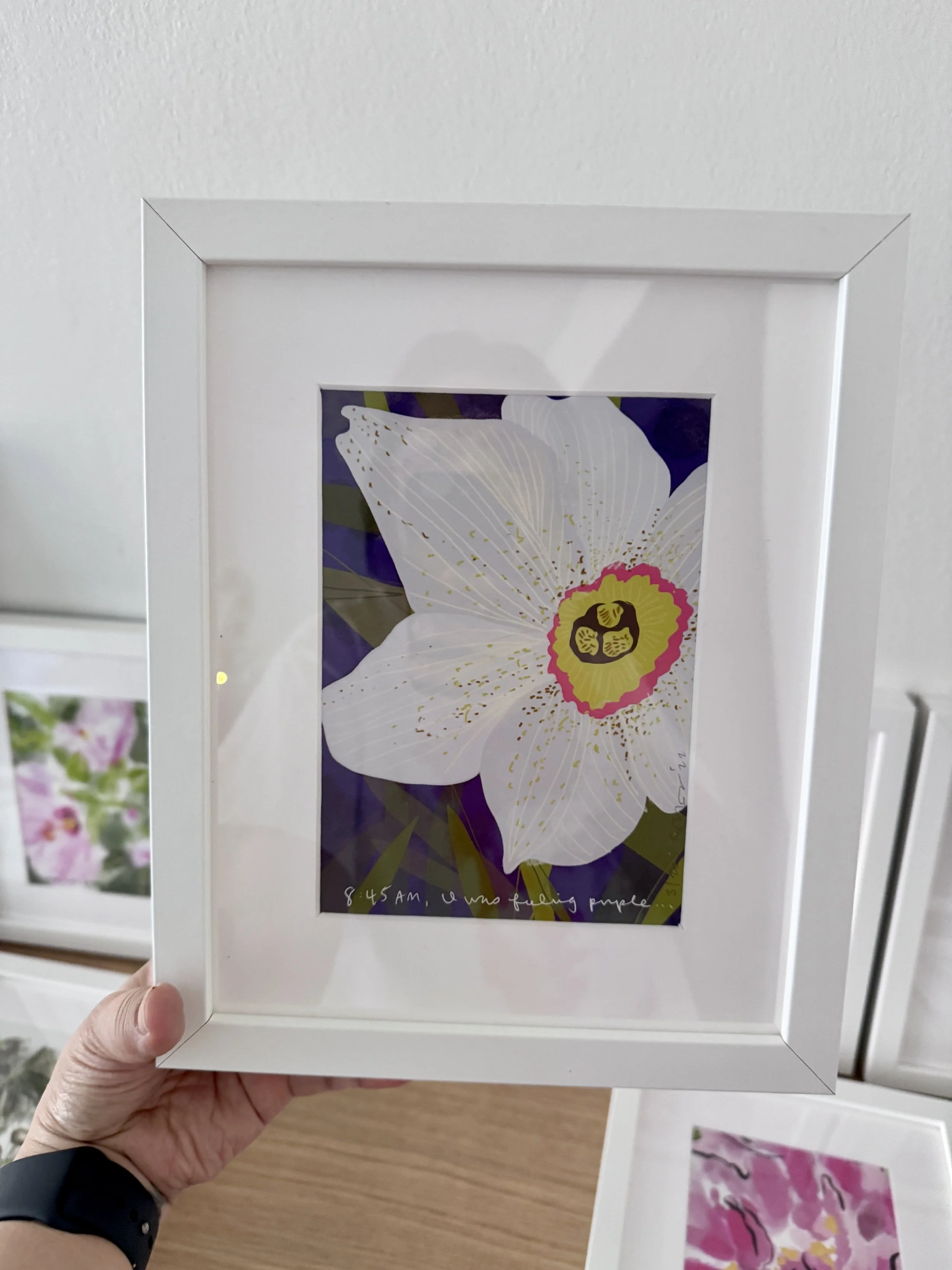 8x10” frame with limited edition glclēe print $90, Now$45