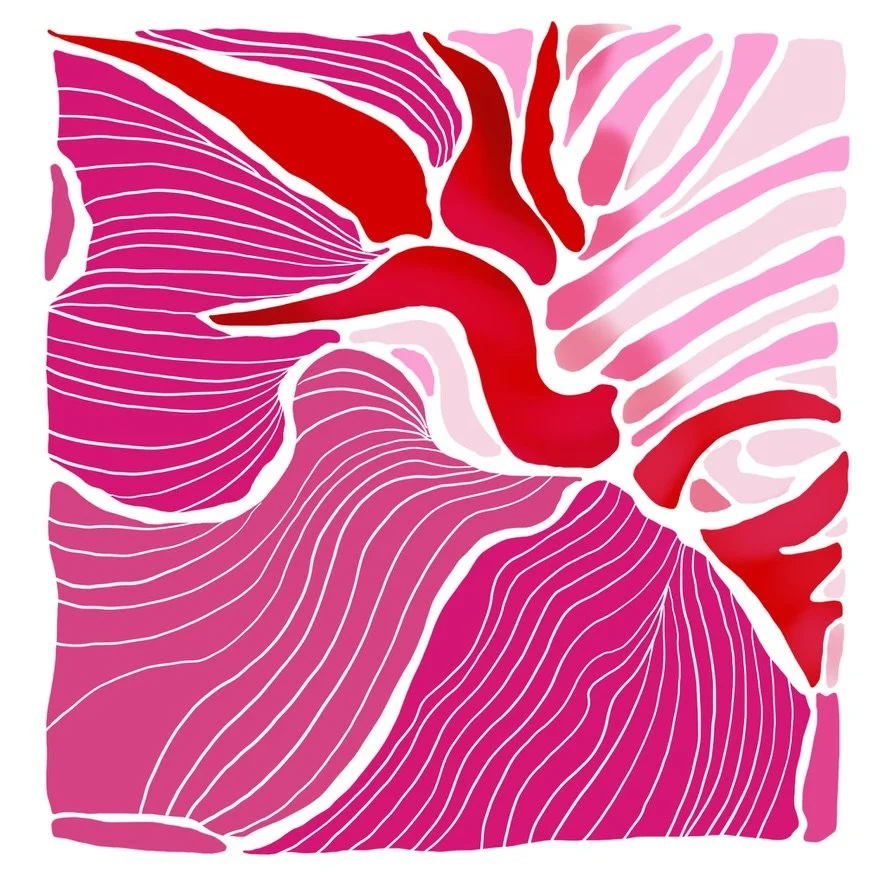 Pink Passionflower, LE Giclée Print, 8x8"