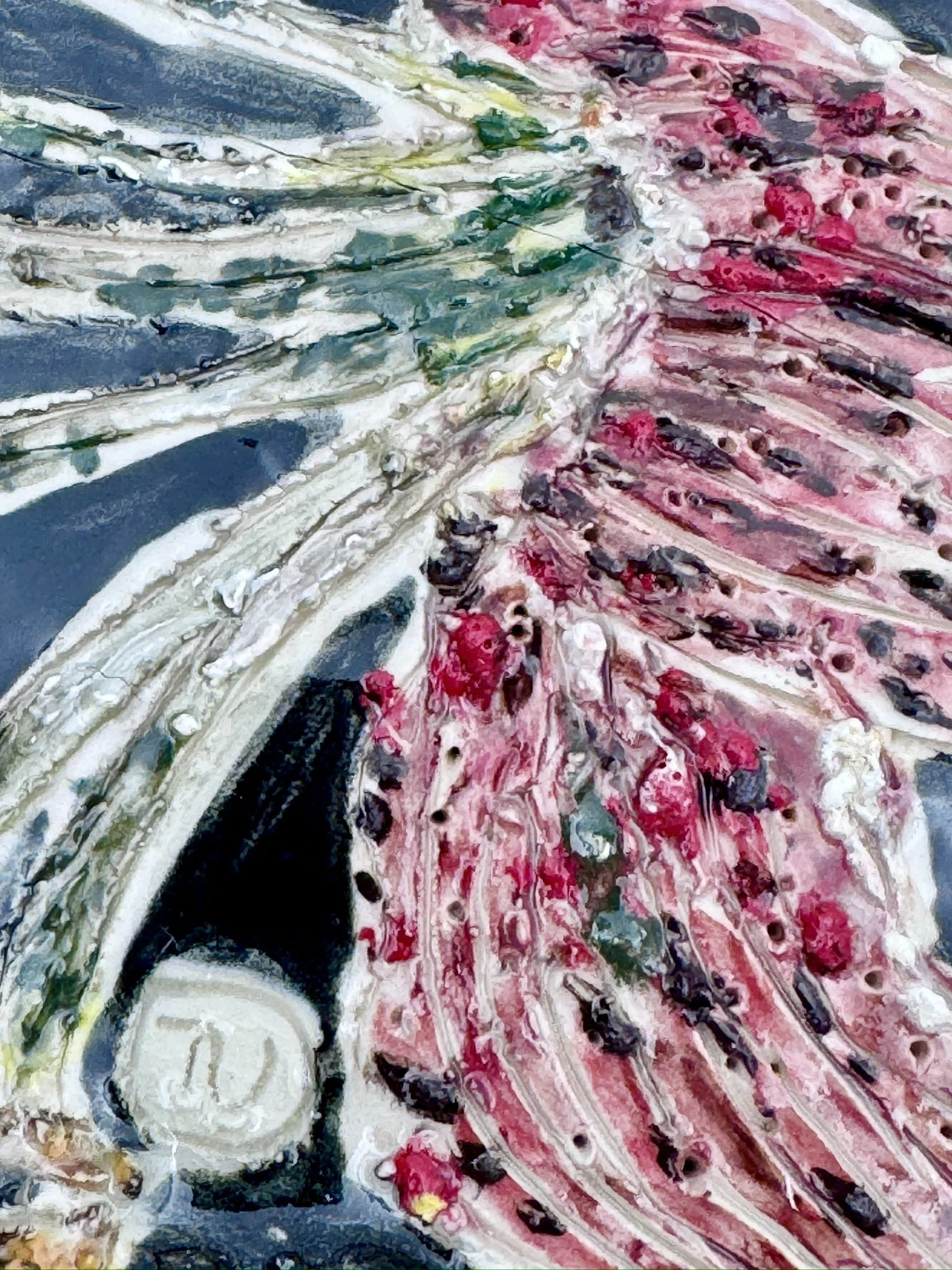 Flying Solo— Venus Slipper (Wall Sculpture) 