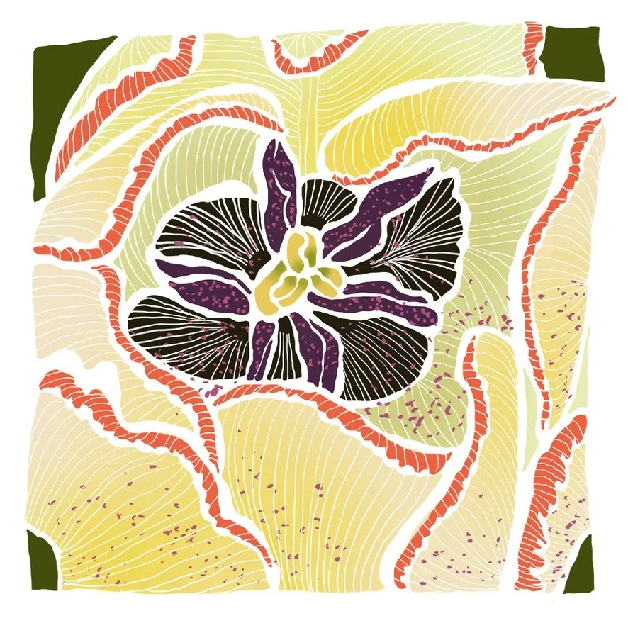 Golden Tulip, LE Giclée Print, 8x8"