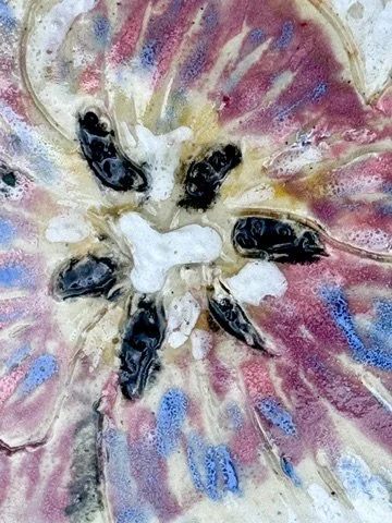 Purple Tulip (Painting on Stoneware)
