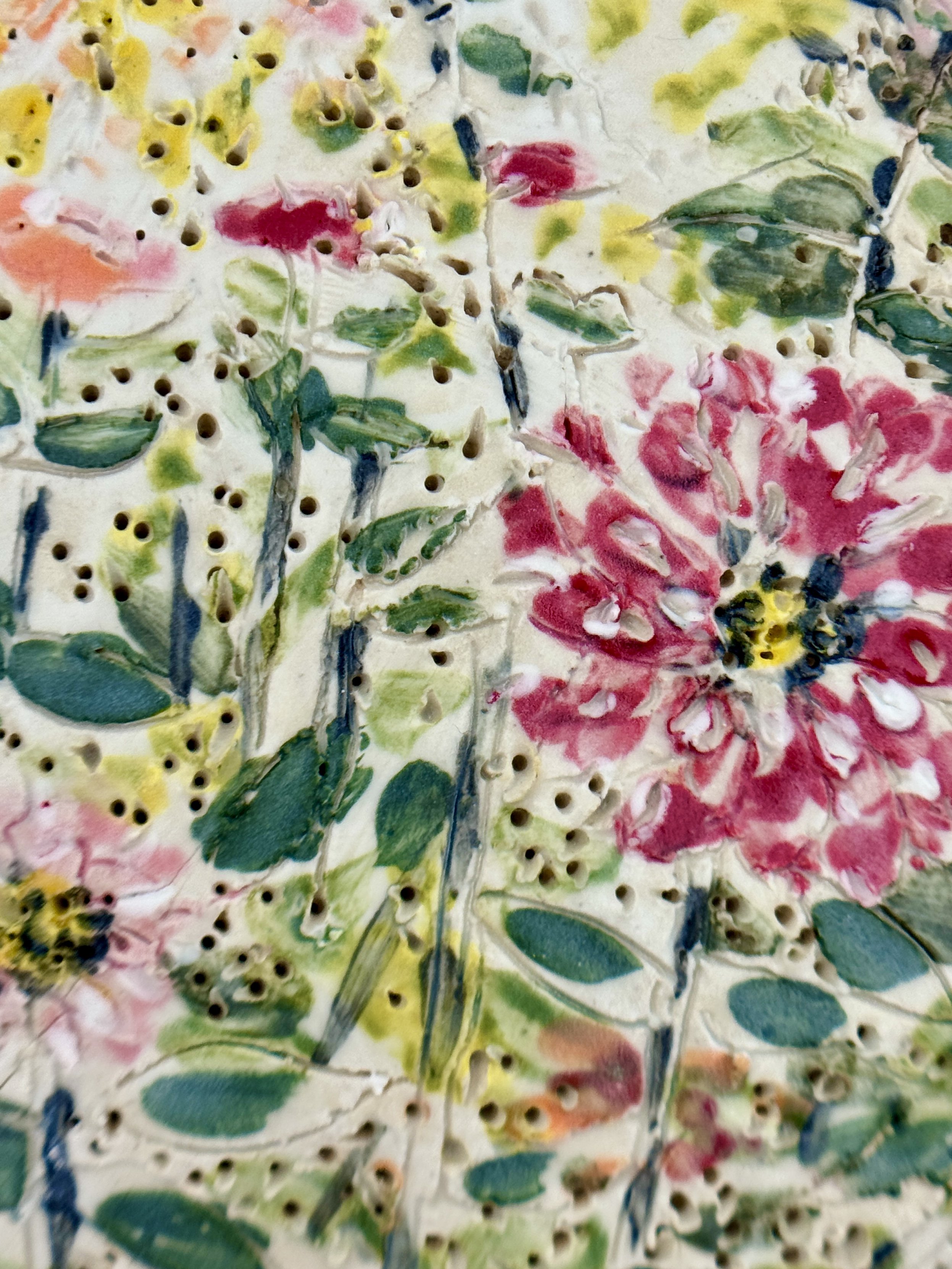 Garden of A Poet 1 (Painting on Stoneware)