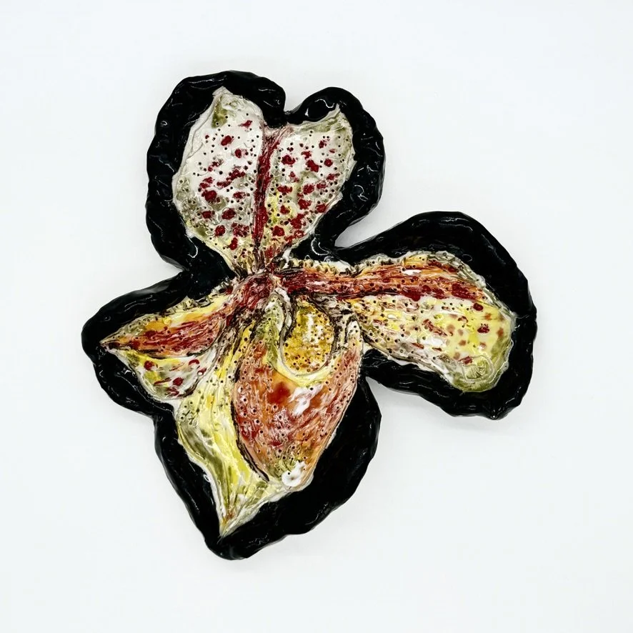 Flying Solo— Venus Slipper (Wall Sculpture) 