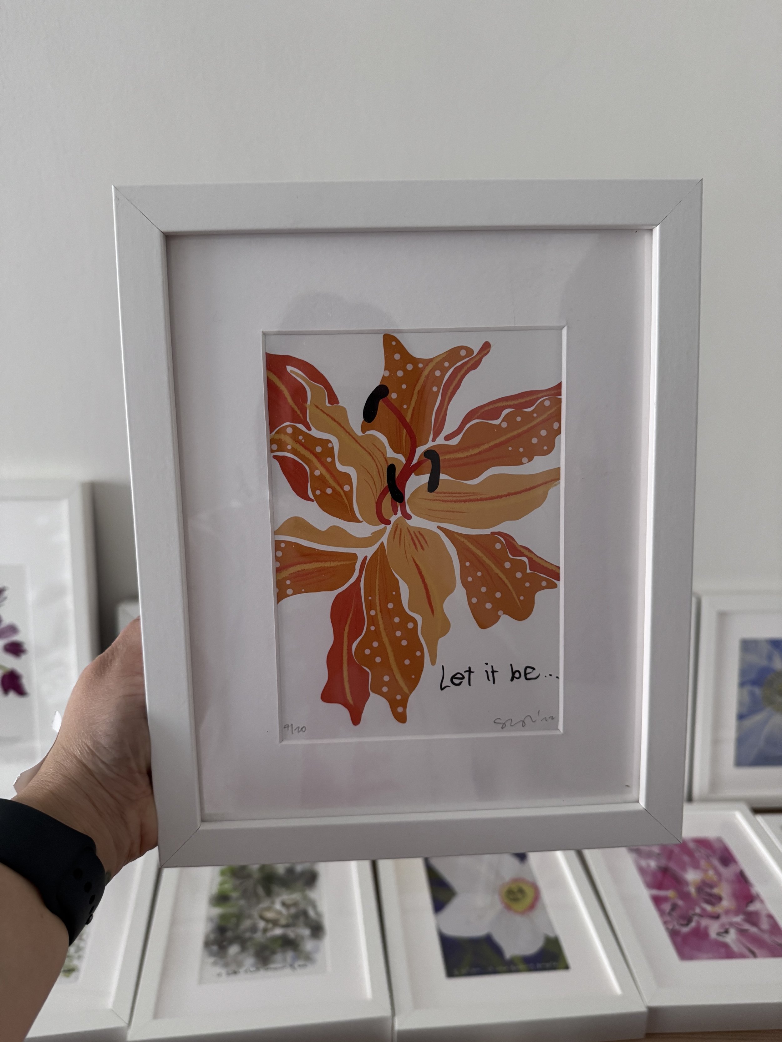 8x10” frame with limited edition glclēe print $90, Now$45