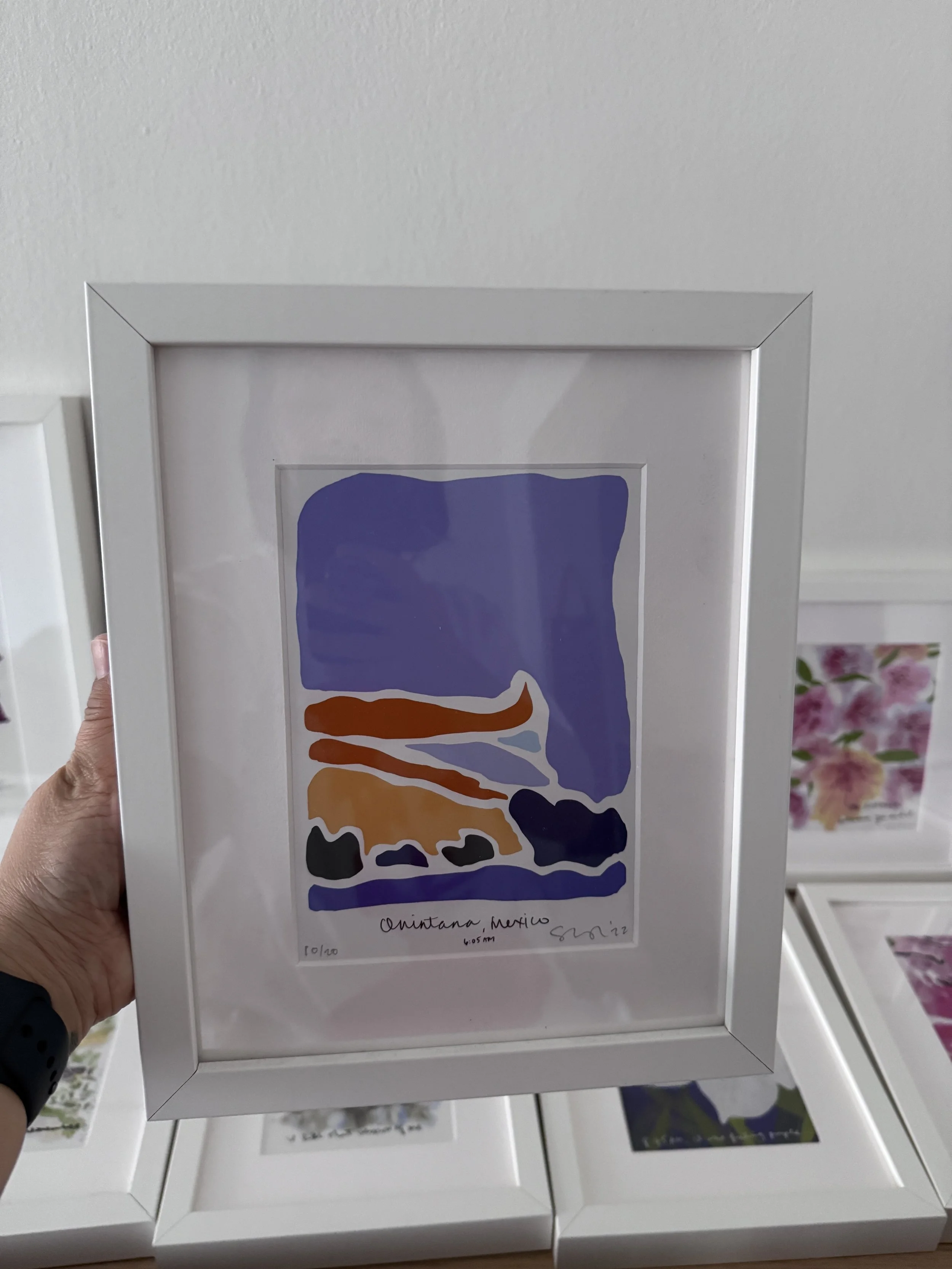 8x10” frame with limited edition glclēe print $90, Now$45