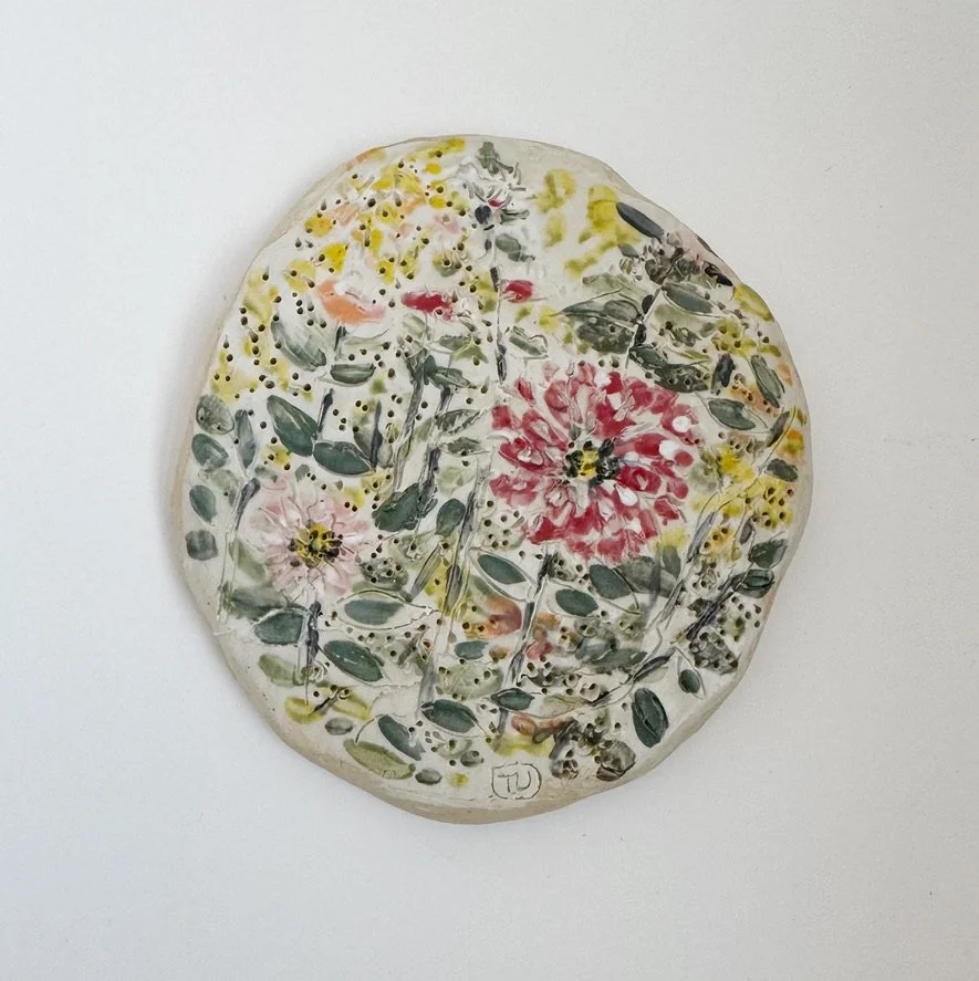 Garden of A Poet 1 (Painting on Stoneware)