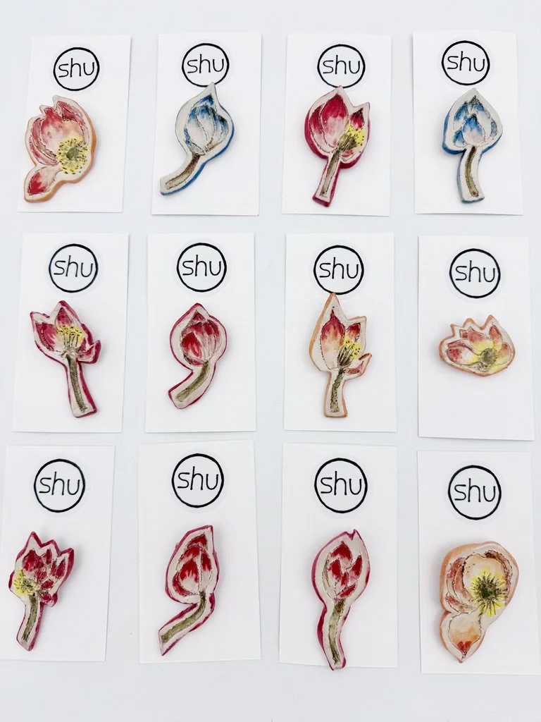 Lotus Brooches