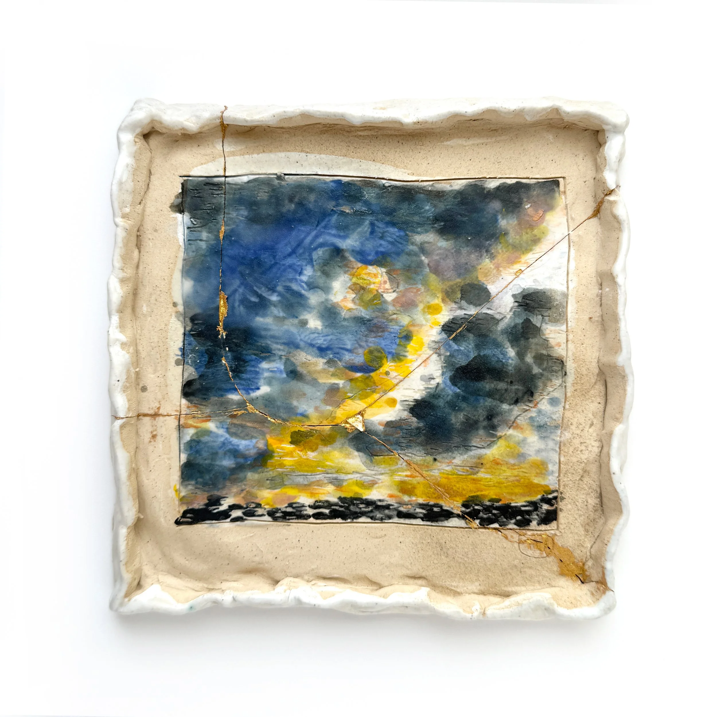 Perfect Blue, Ceramic, 5x5", 2024